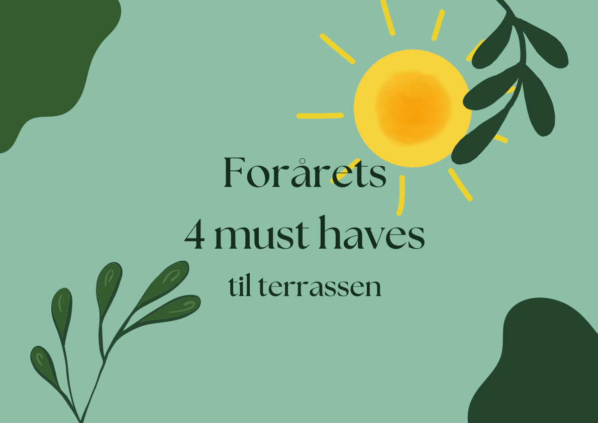 Forårshygge på terrassen - 4 must haves fra Uldplaiden!