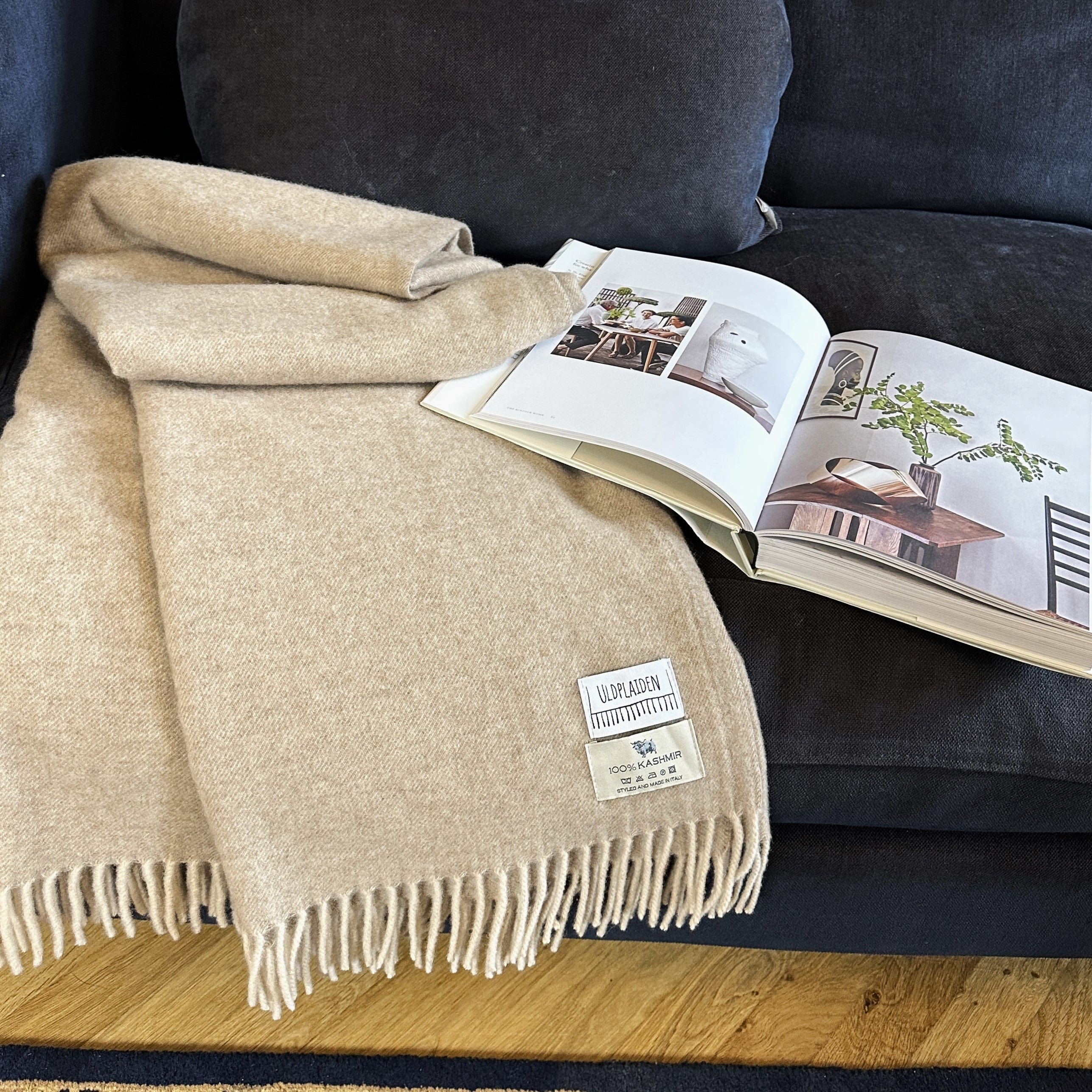 Plaider med cashmere