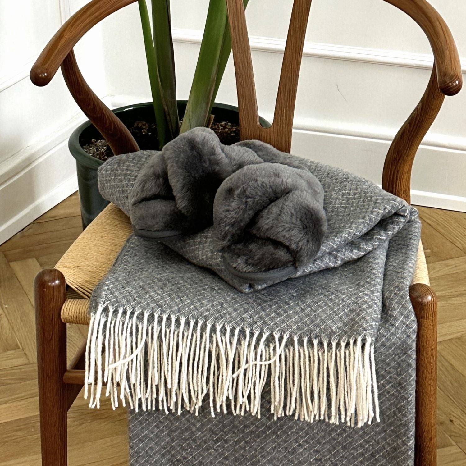 Hjemmesko i lammeskind