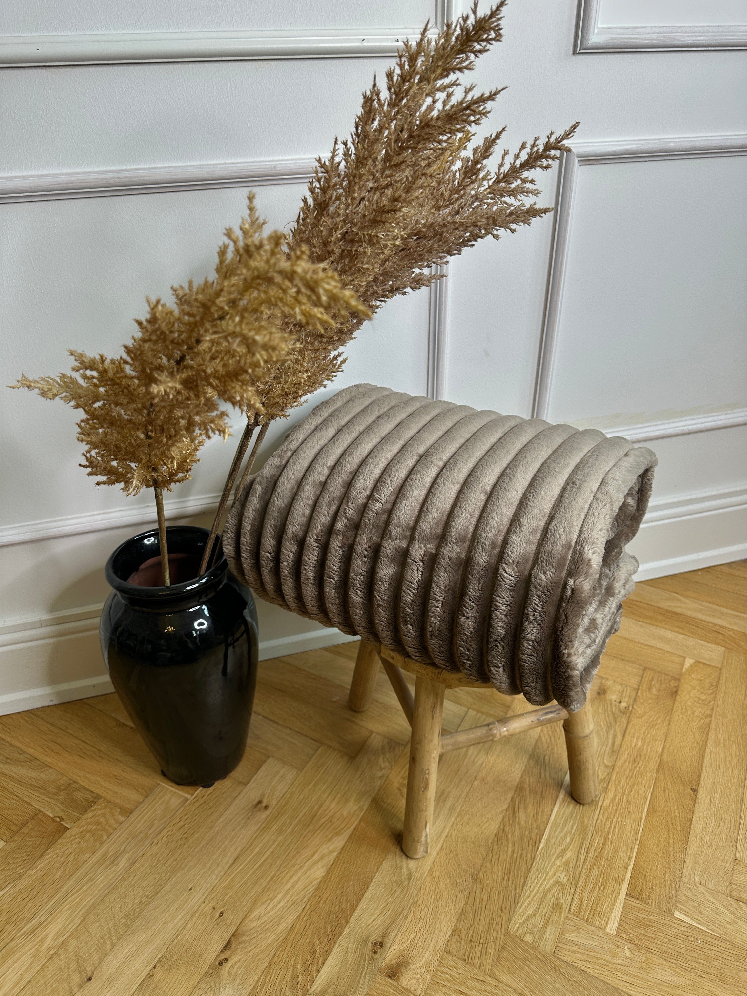 Luxus Fleece plaid i brun (150x200cm) Plaid OtherStuff.dk