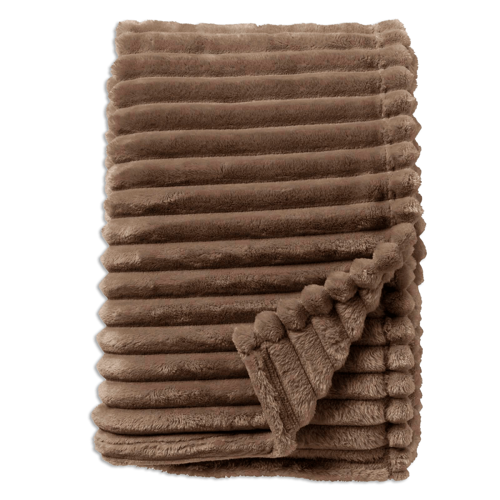 Luxus Fleece plaid i brun (150x200cm) Plaid OtherStuff.dk