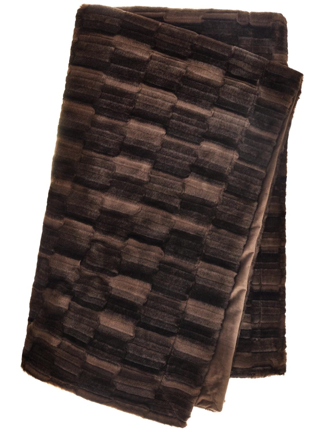 Faux fur tæppe - Chocolate Lammeskind OtherStuff