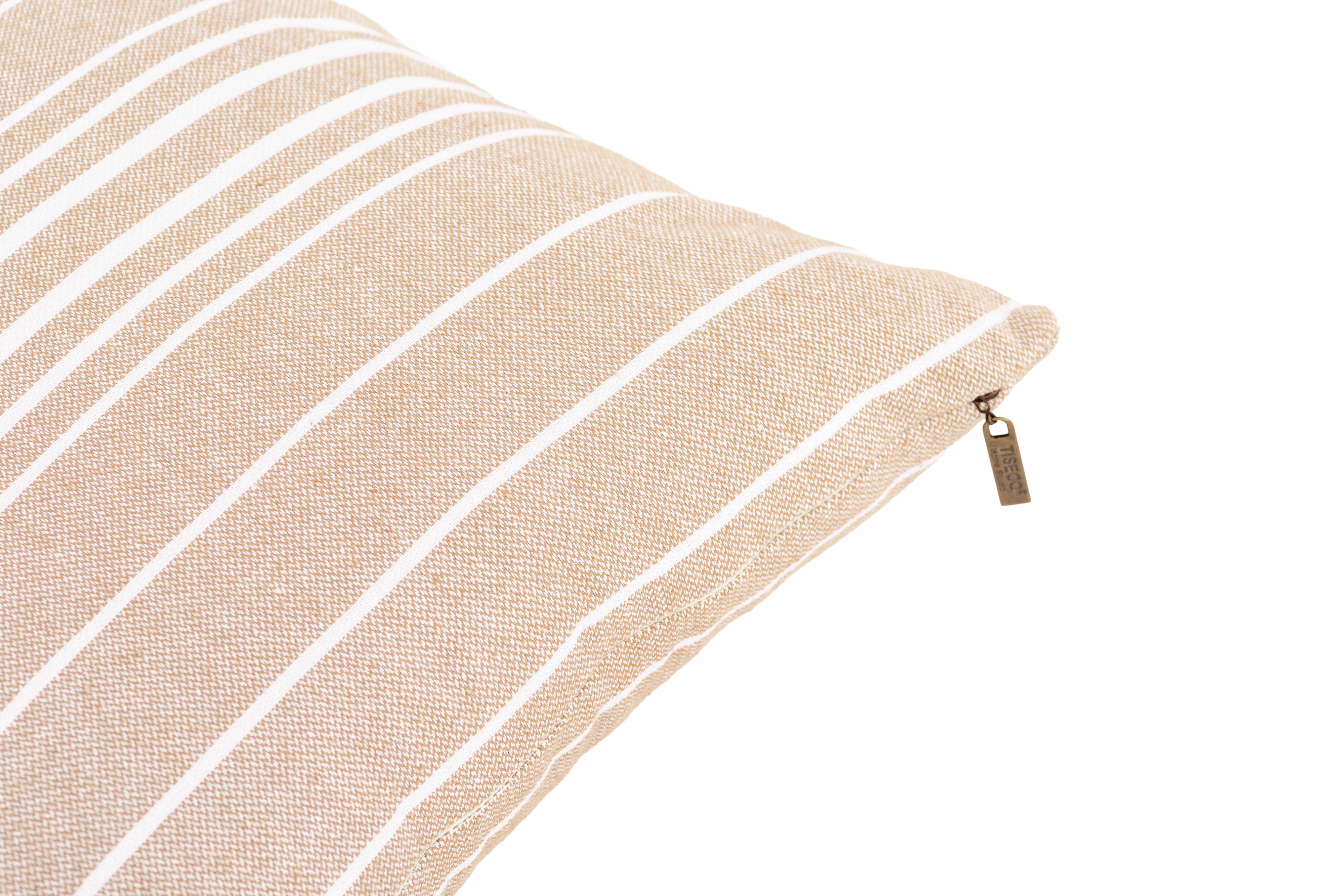 Pyntepude (fyldt) SOLENE - 45x45 cm: Sand Tiseco