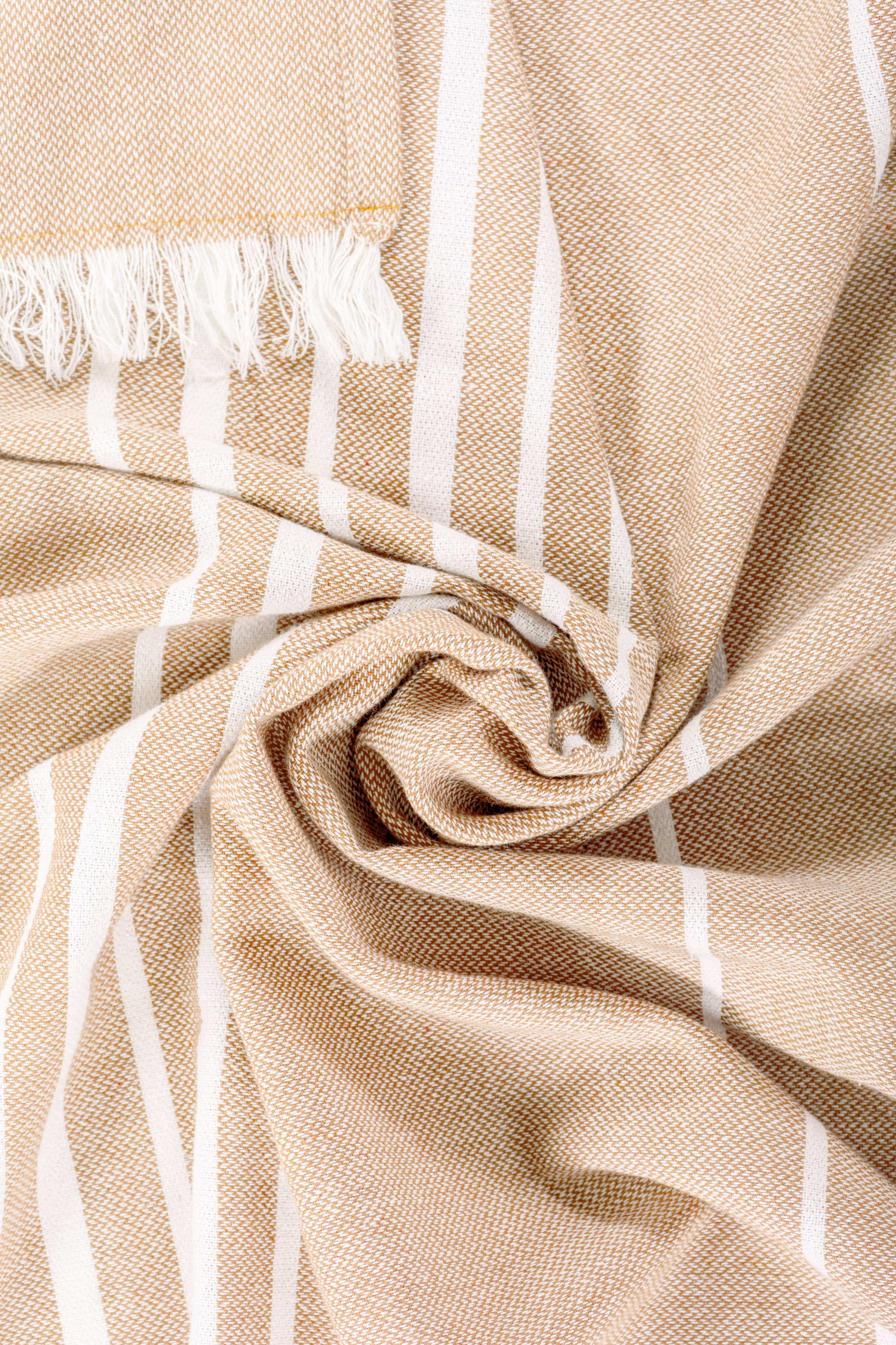Sommerplaid SOLENE - 150x200 cm: Sand Tiseco