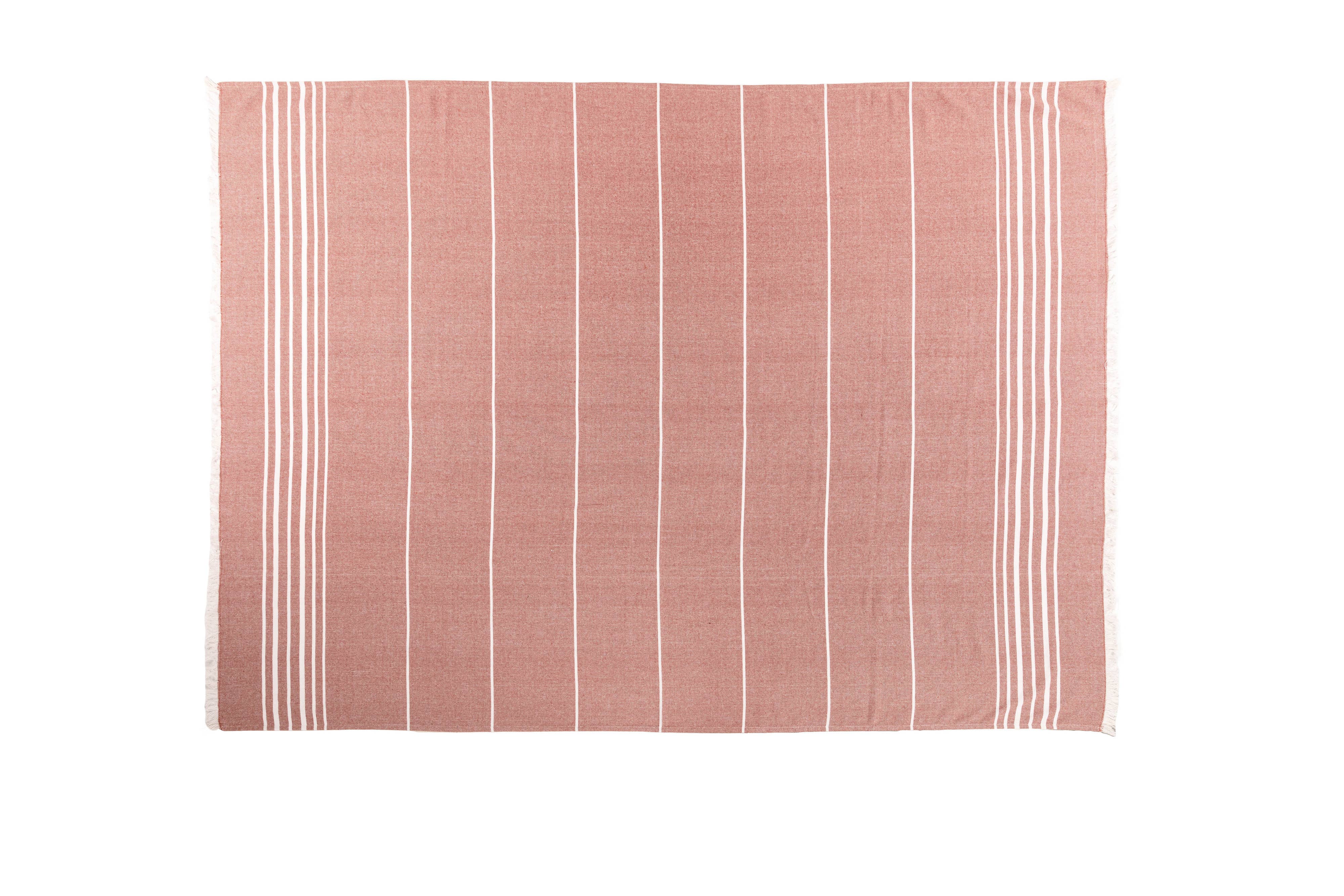 Sommerplaid SOLENE - 150x200 cm: Terracotta Tiseco