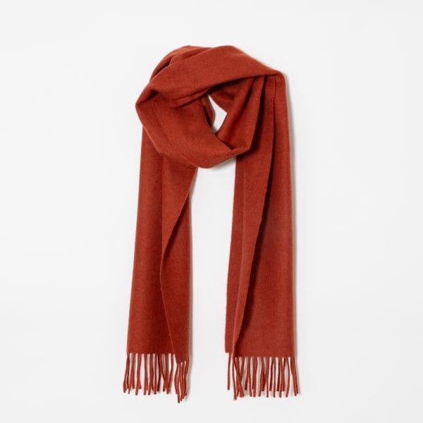 Halstørklæder i 100% irsk cashmere - Orange Uldplaiden.dk