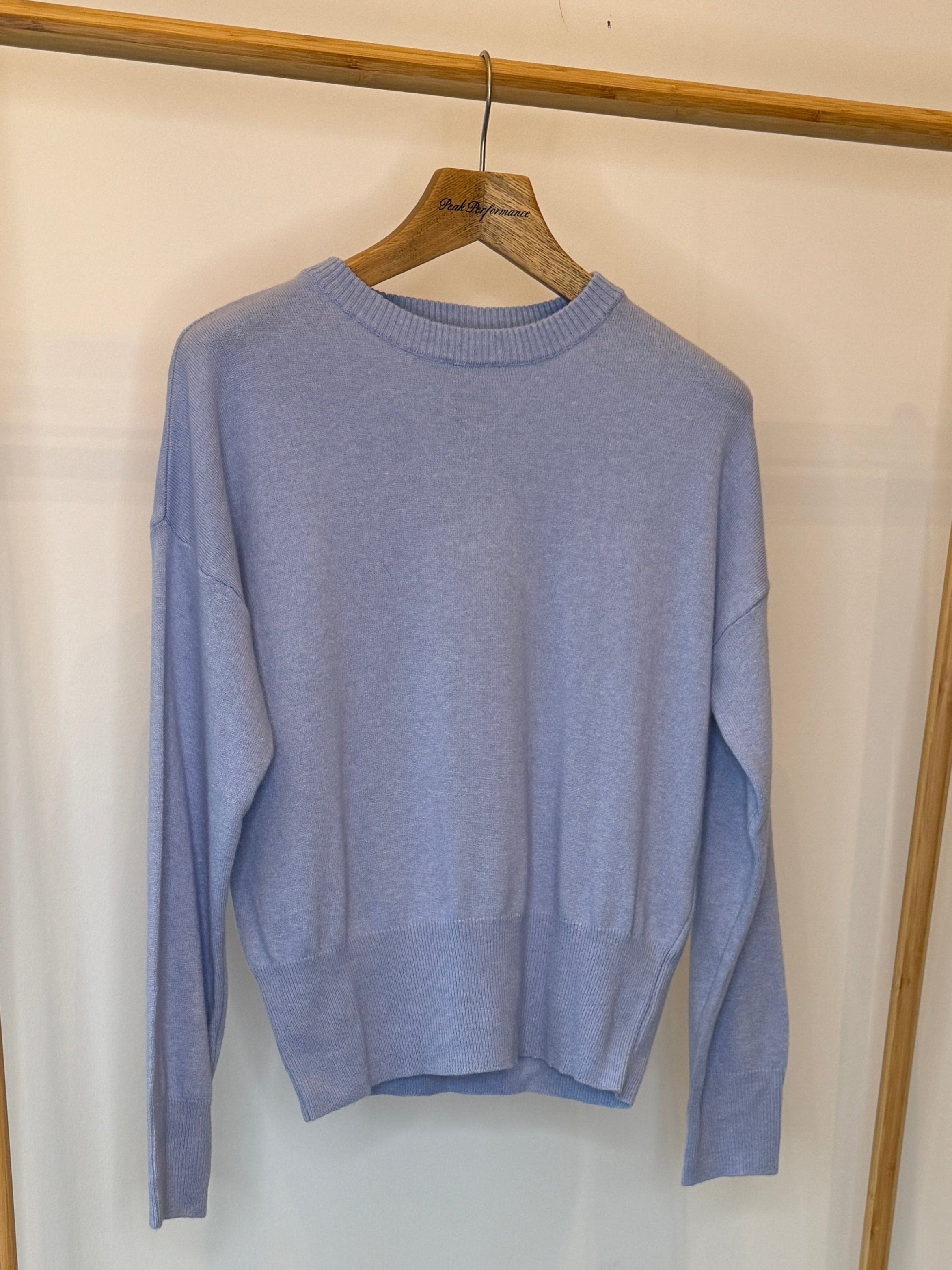 Strik sæt lyseblå i 30% cashmere Uldplaiden.dk