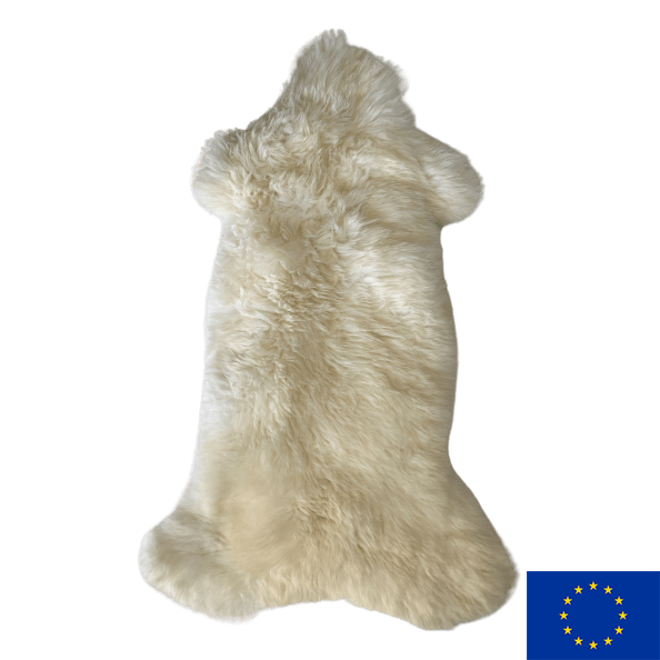 Lammeskind - Hvid (Large) Lammeskind Uldplaiden