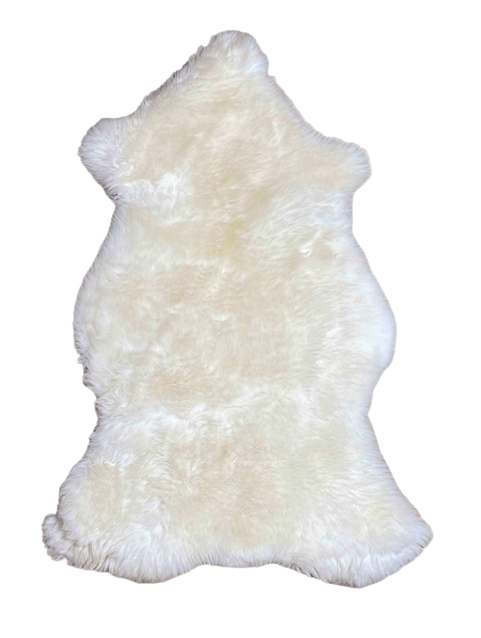 Lammeskind - Hvid (Medium) Lammeskind Uldplaiden