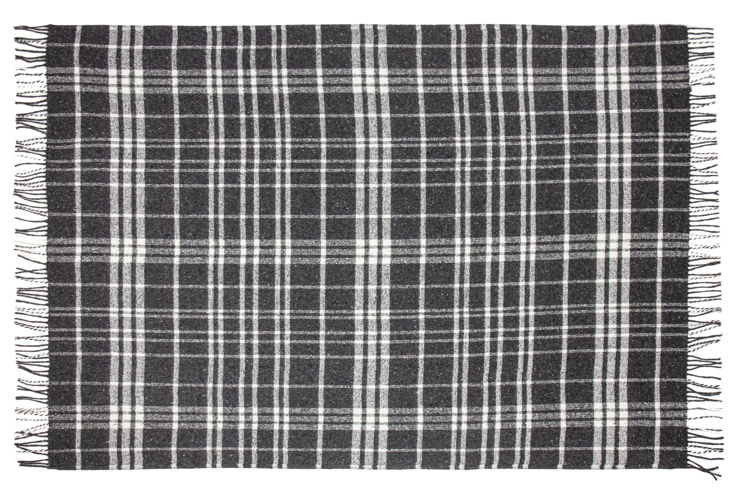Uldplaid i 100% Recycled - Mørkegrå (140x200 cm) Plaid Uldplaiden