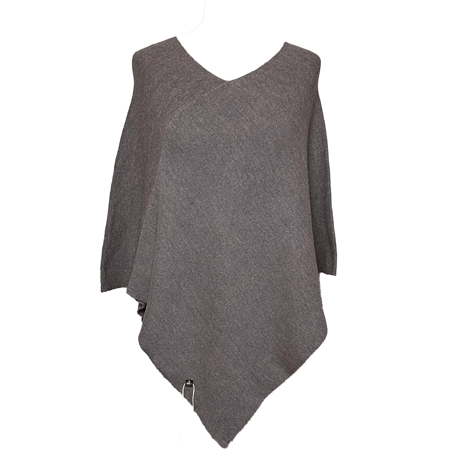 Poncho i 100% Baby alpaca uld - Lilla Poncho Uldplaiden