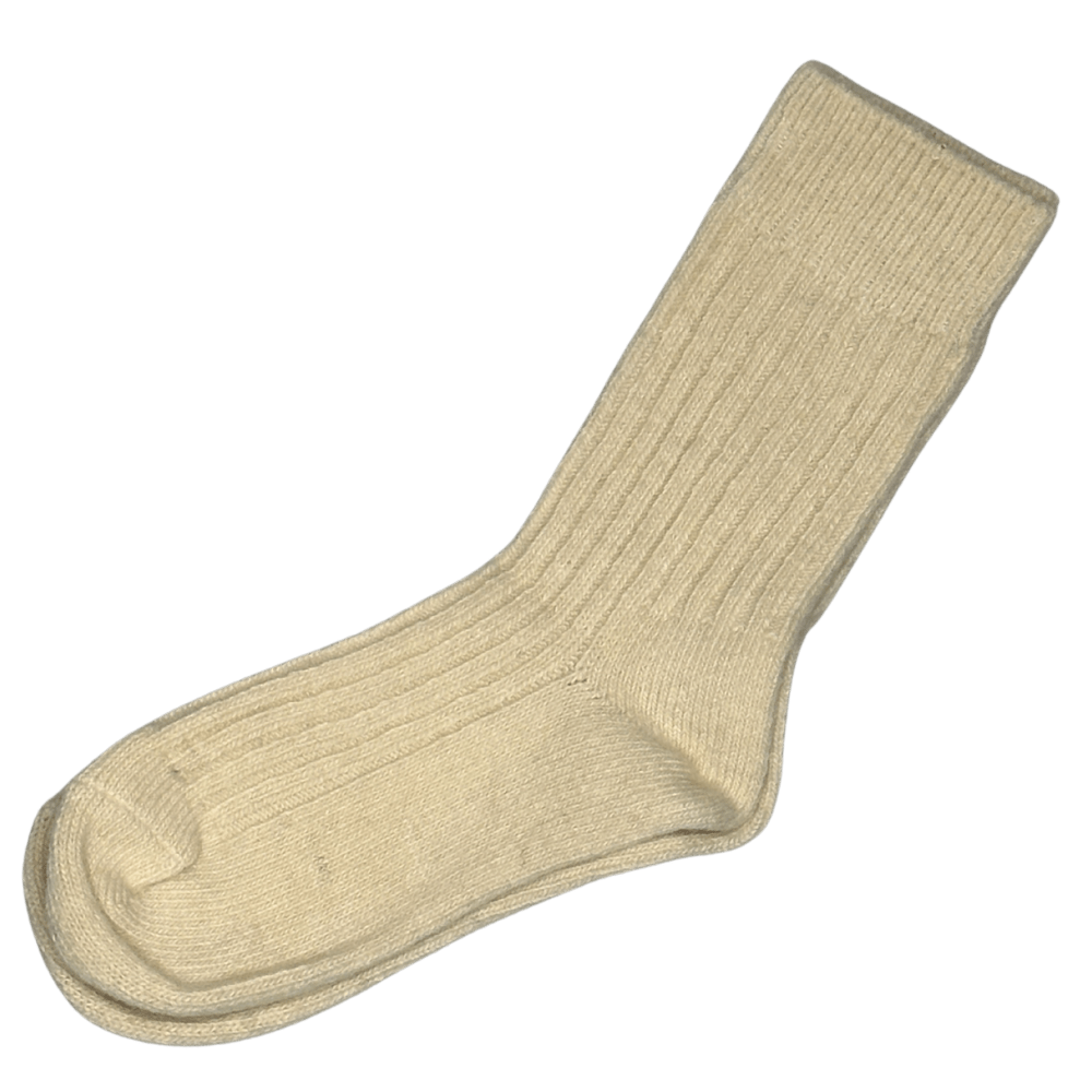 Strømper i alpaca uld - Off white Strømper Uldplaiden