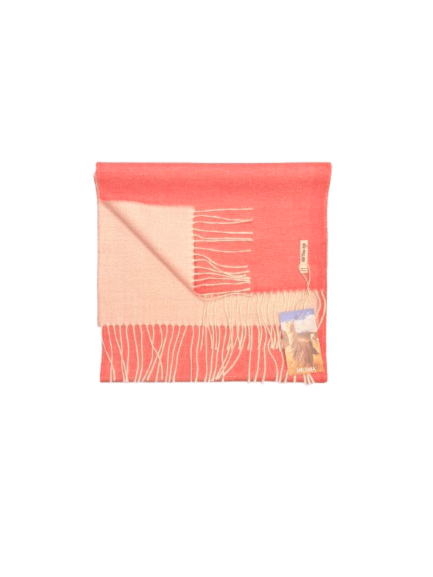 Halstørklæde i 100% baby alpaca uld - rosa/off white Tørklæder og sjaler Uldplaiden