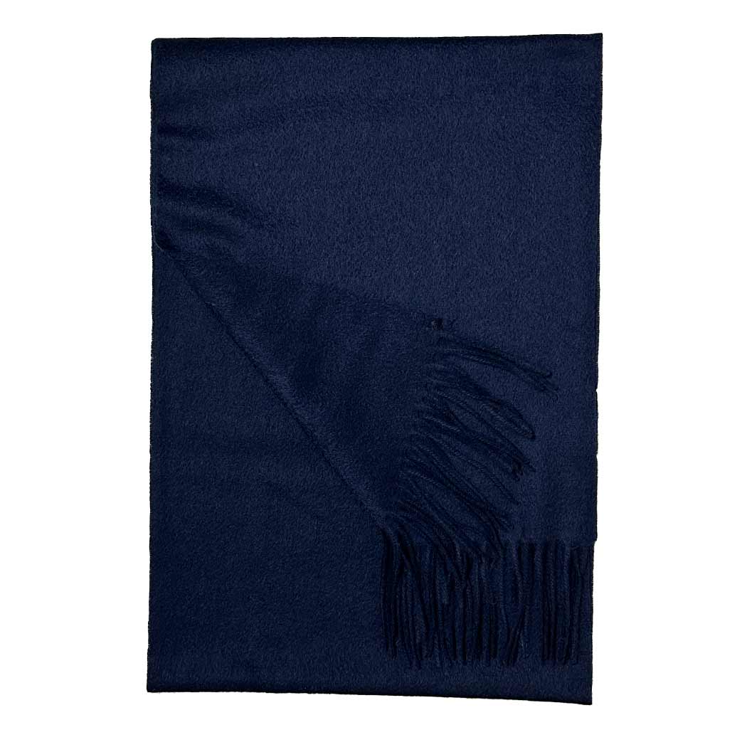 Halstørklæde i 100% Cashmere - Mørkeblå (30 x 180 cm) Tørklæder og sjaler Uldplaiden