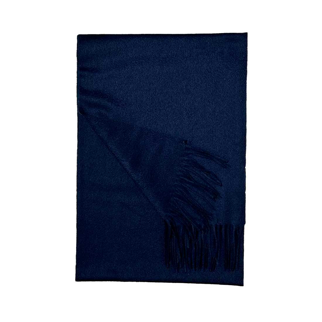 Halstørklæde i 100% Cashmere - Mørkeblå (30 x 180 cm) Tørklæder og sjaler Uldplaiden