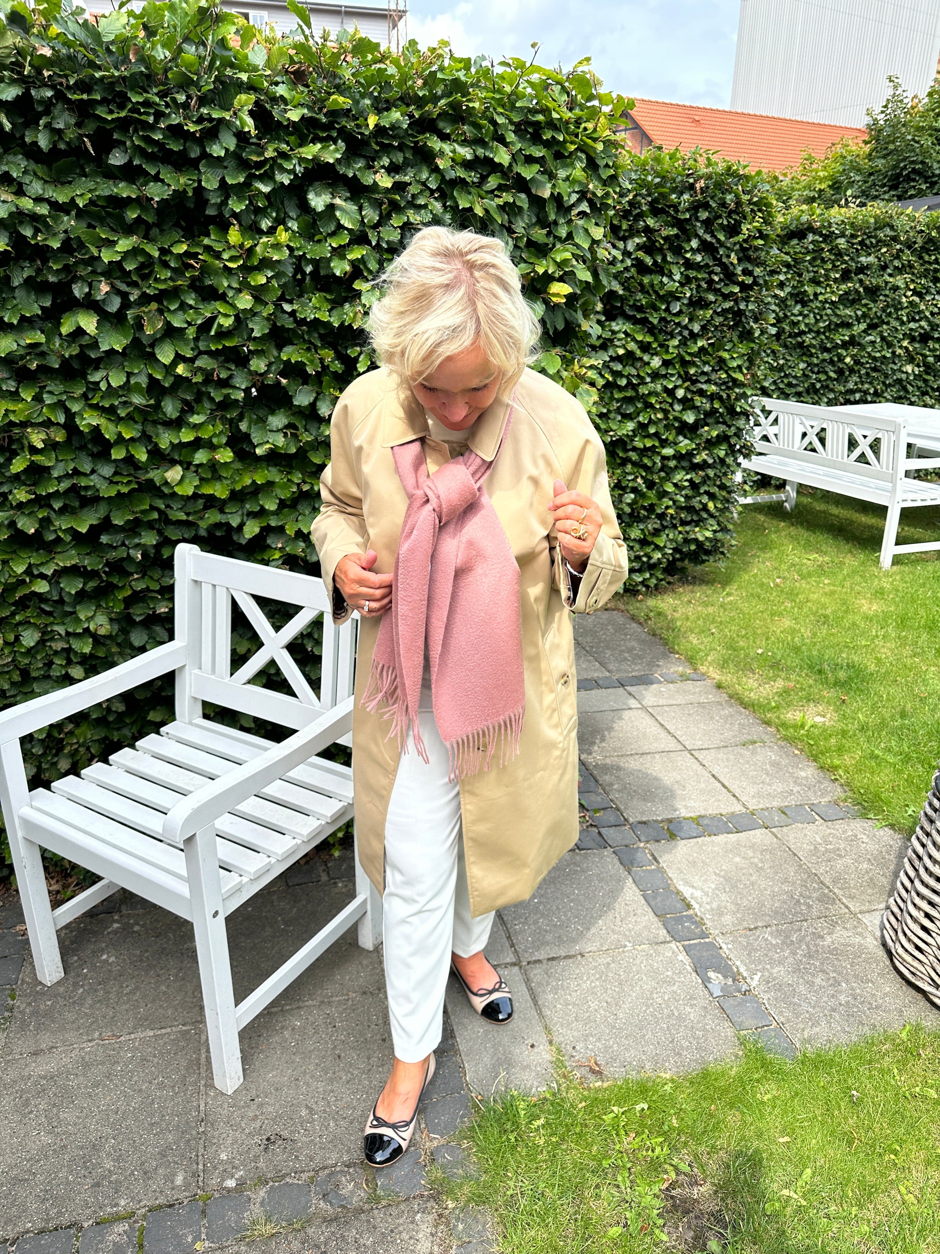 Halstørklæde i 100% Cashmere - Rosa (30 x 180 cm) Tørklæder og sjaler Uldplaiden