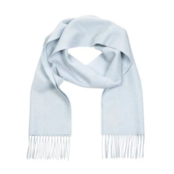 Halstørklæde i 100% Merinould - Ice blue (30 x 180 cm) Tørklæder og sjaler Uldplaiden