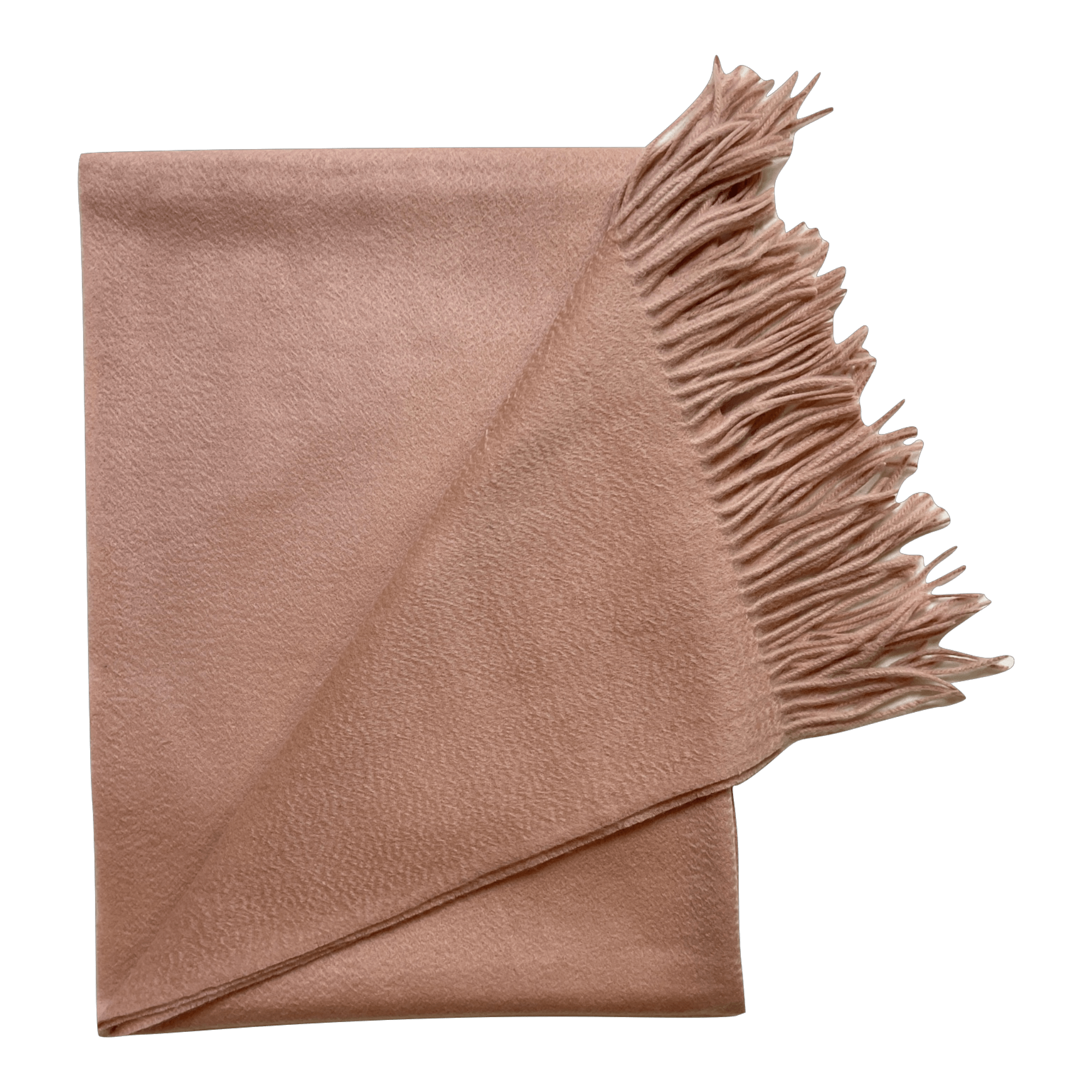 Sjal i 100% Cashmere - Gammel Rosa (70x200 cm) Tørklæder og sjaler Uldplaiden