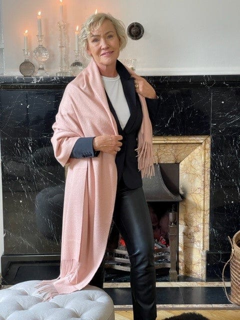 Sjal i 100% Cashmere - Gammel Rosa (70x200 cm) Tørklæder og sjaler Uldplaiden