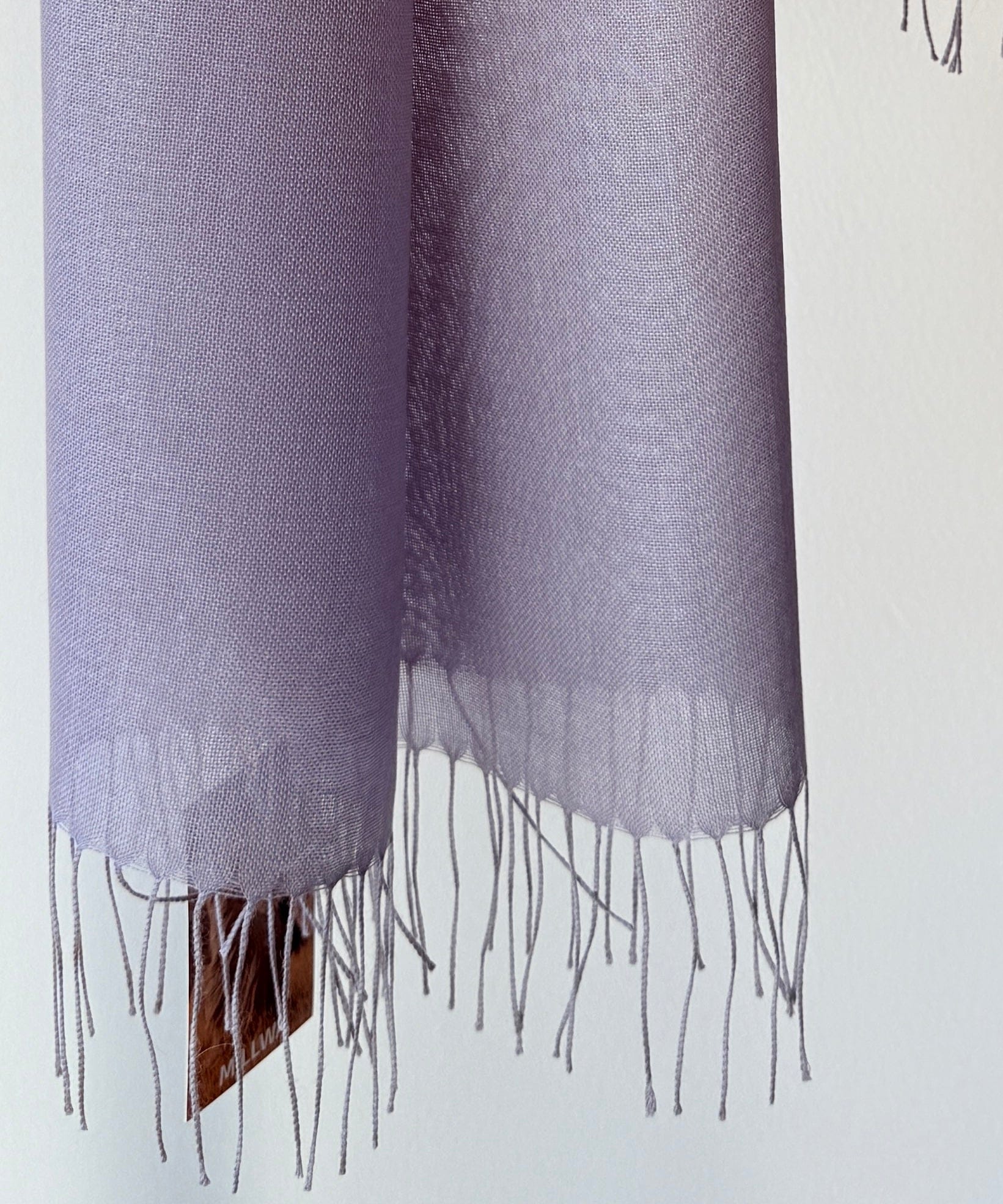 Sjal i 70% baby alpaca uld og 30% silke - lilla Tørklæder og sjaler Uldplaiden