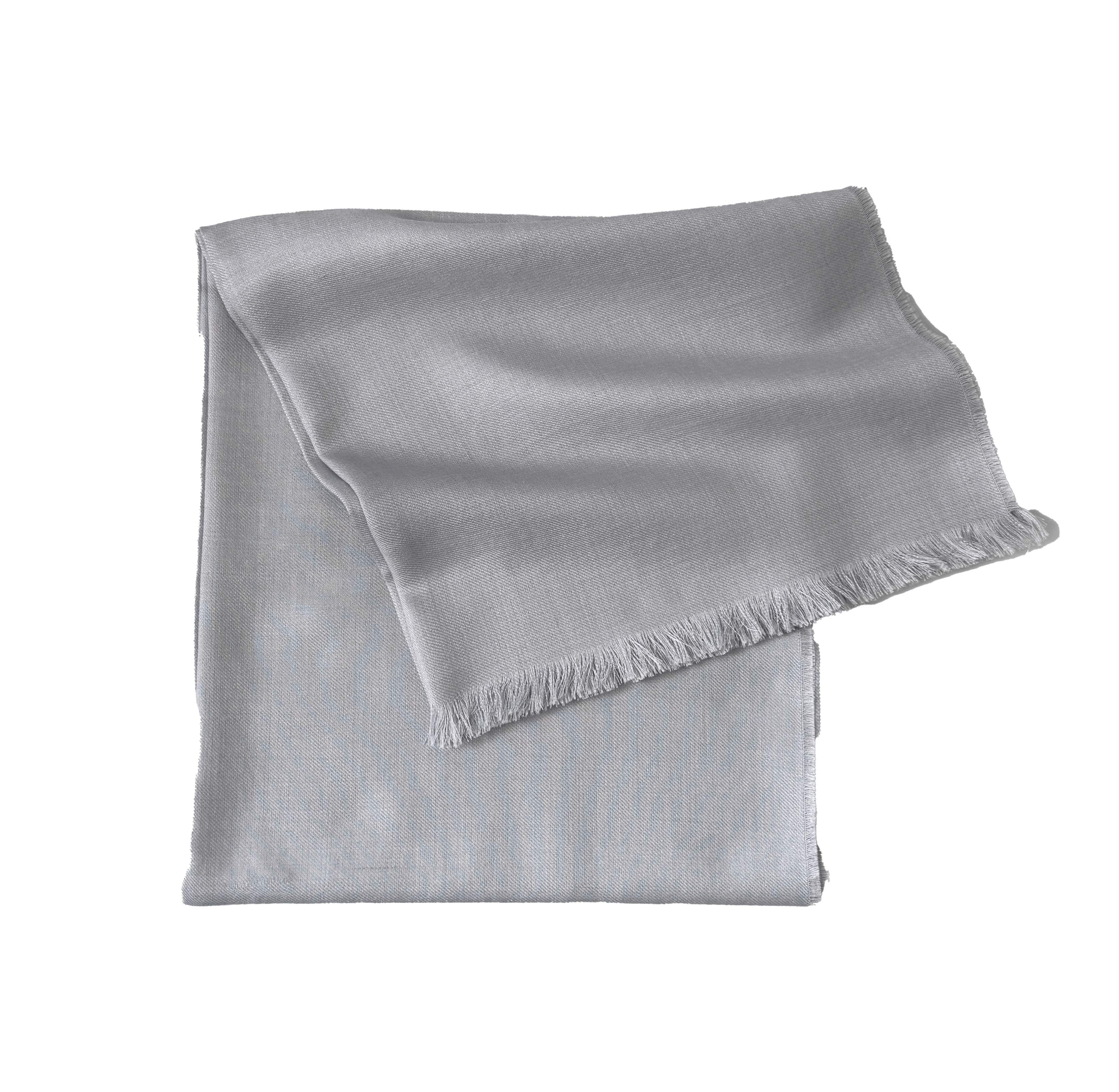 Sjal i baby alpaca uld og silke - Grå Tørklæder og sjaler Uldplaiden