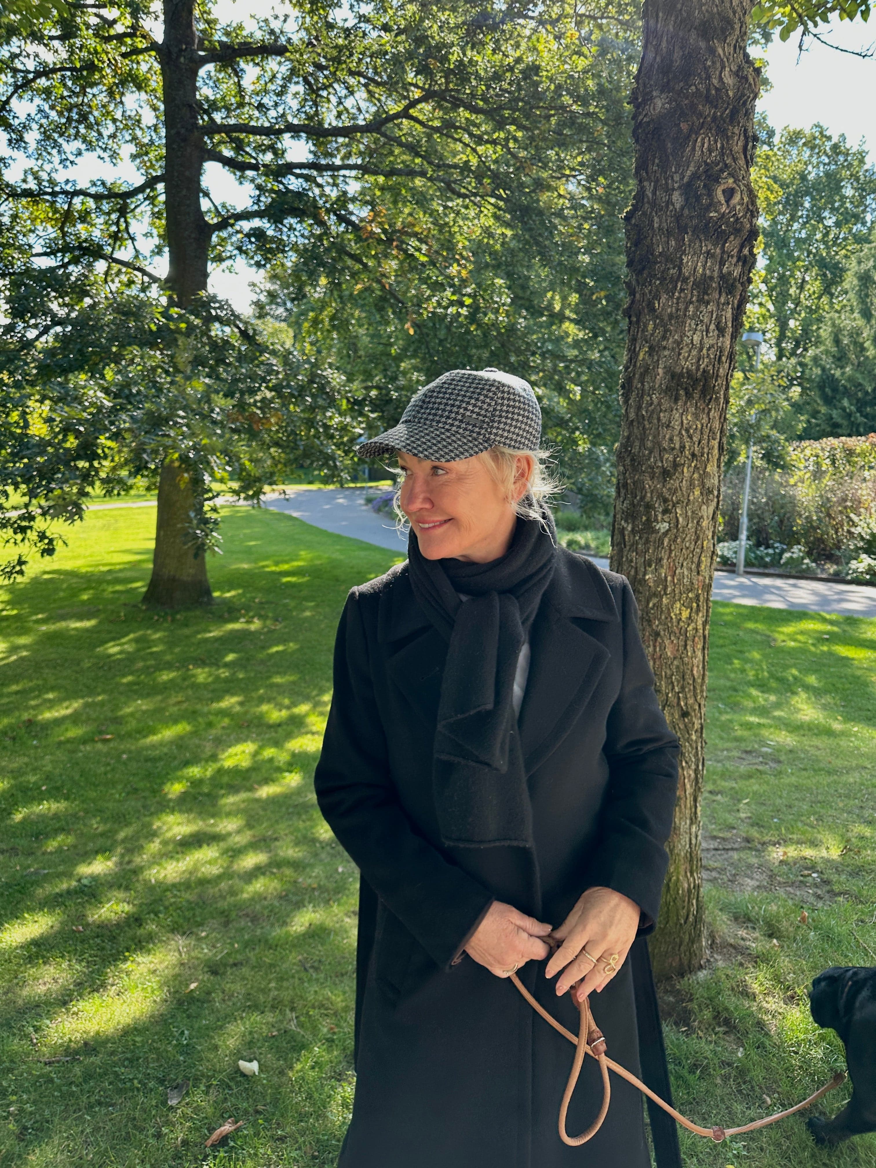 Uldkasket grå/koksgrå Uldplaiden