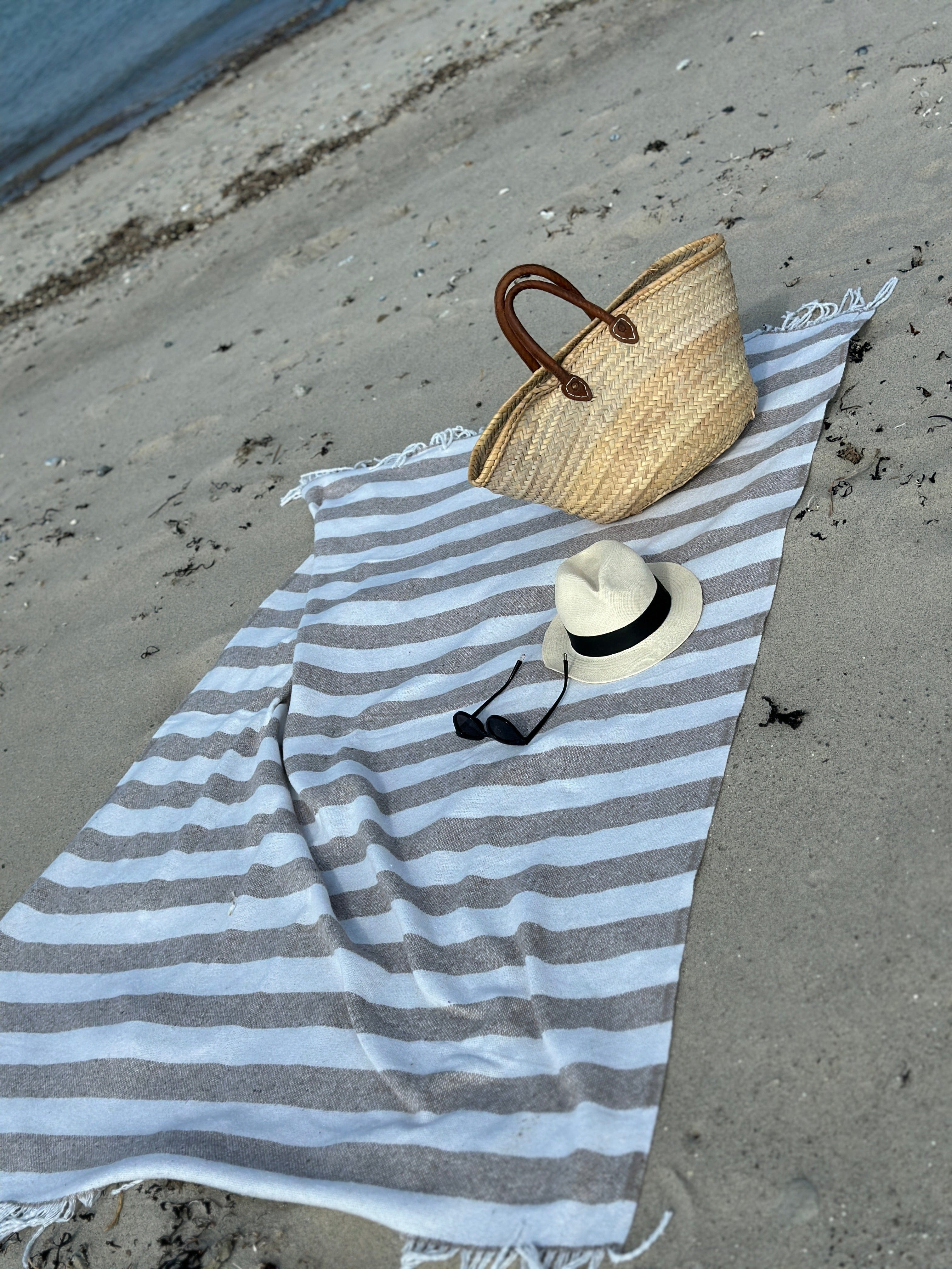 Hasmark Plaid I Sand - 100% Recycled Uldplaid Uldplaiden