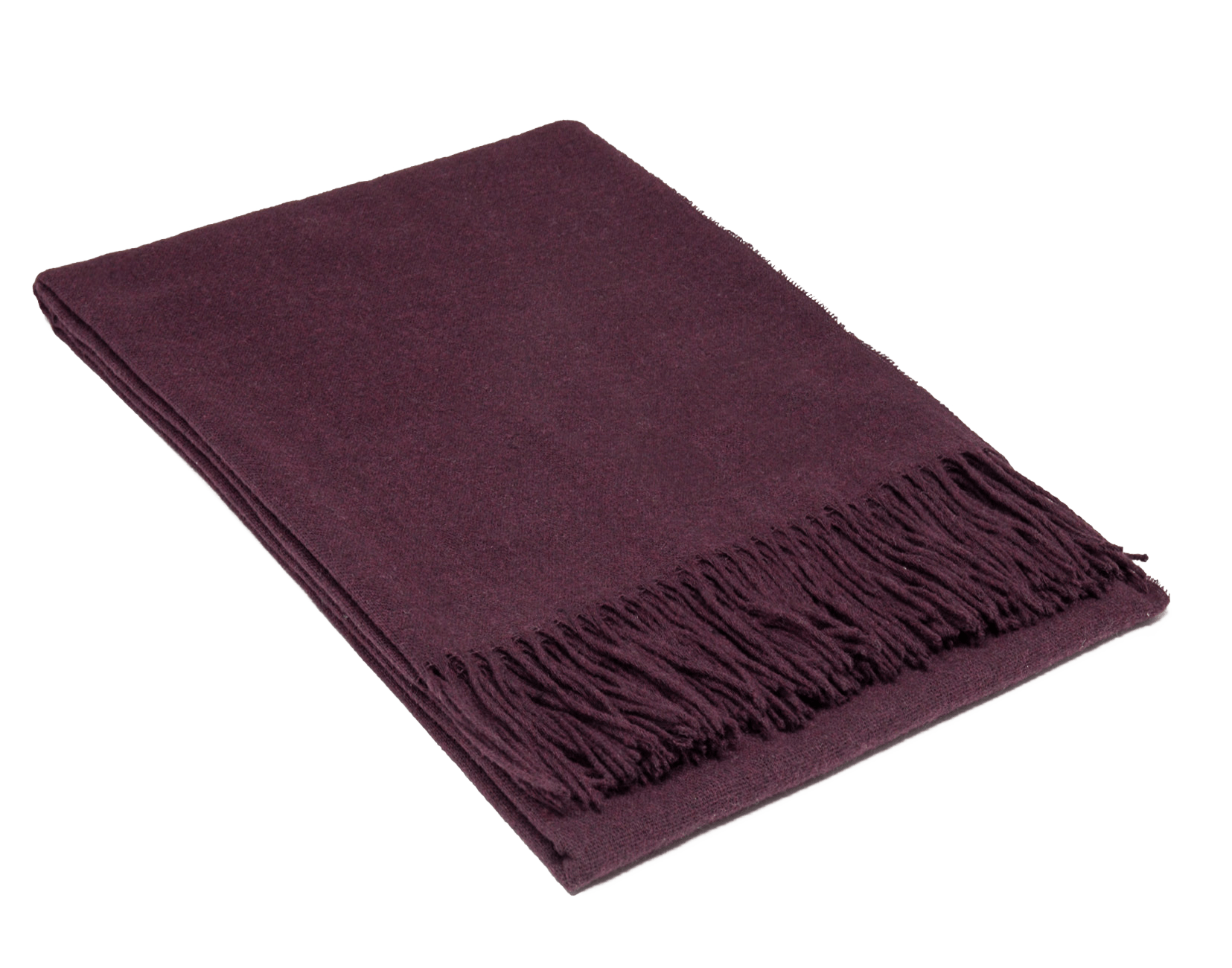 Plaid i 20% Merinould - Blommefarvet (140x200 cm) Uldplaid Uldplaiden