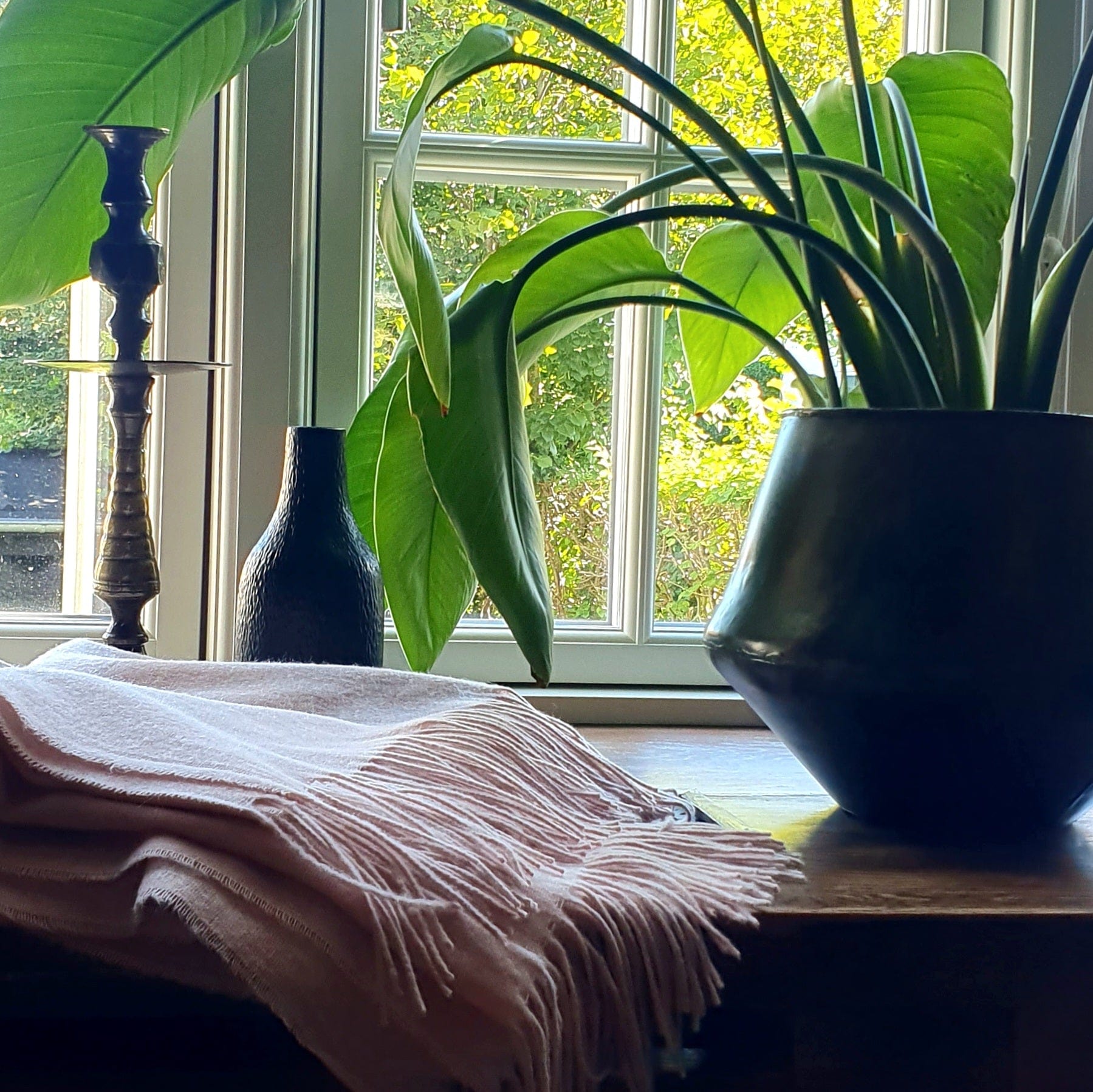 Plaid i 20% Merinould - Lys Rosa (140x200 cm) Uldplaid Uldplaiden