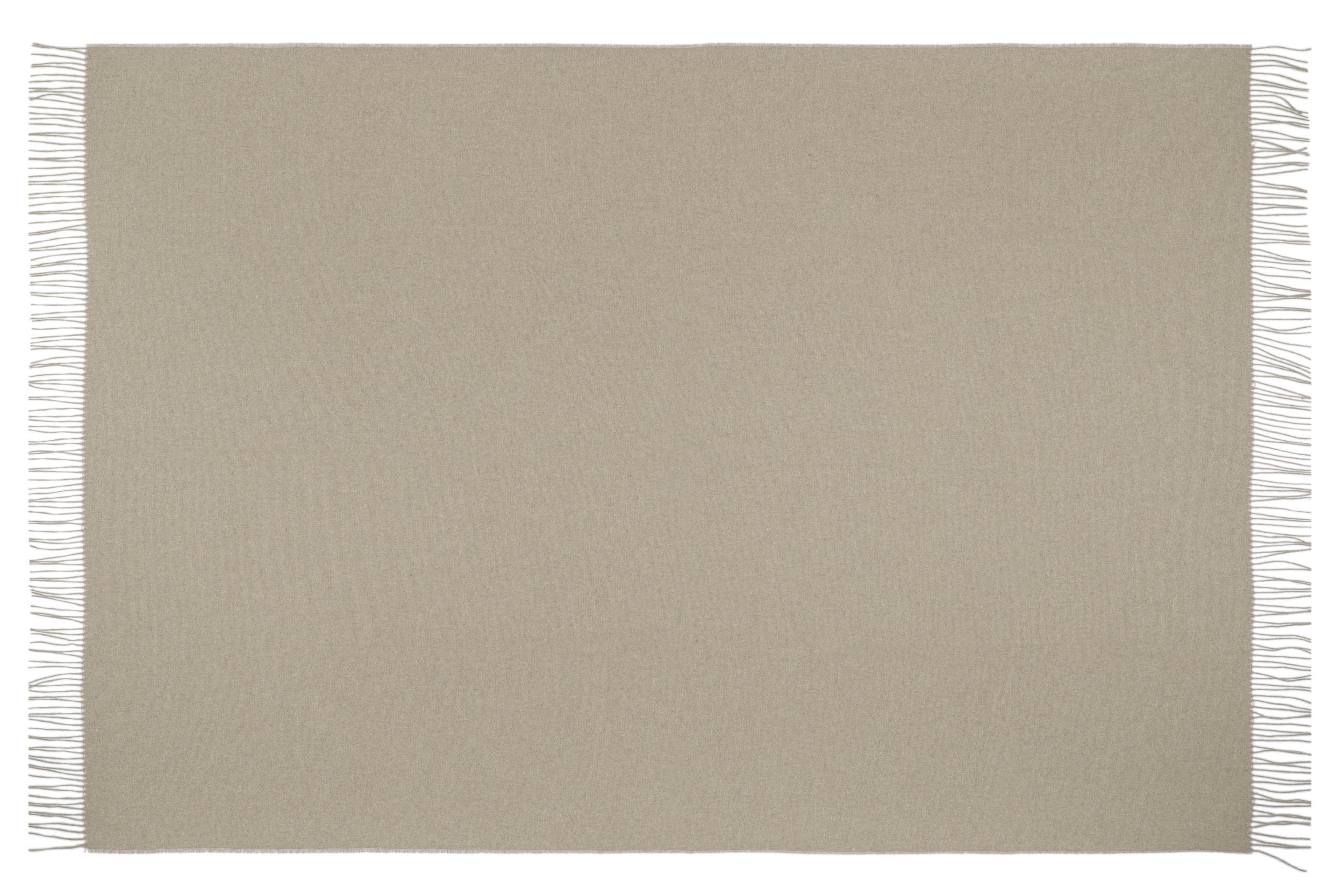 Plaid i 20% Merinould - Muldvarpefarvet (140x200 cm) Uldplaid Uldplaiden