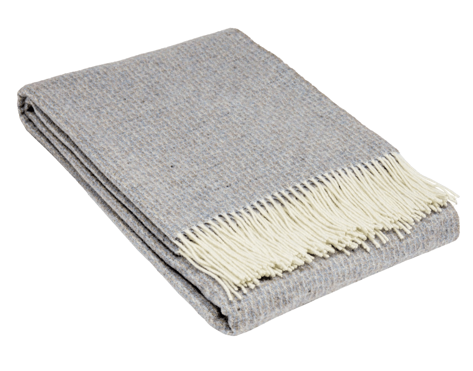 Uldplaid i 10% Cashmere - Sleet (140x200 cm) Uldplaid Uldplaiden