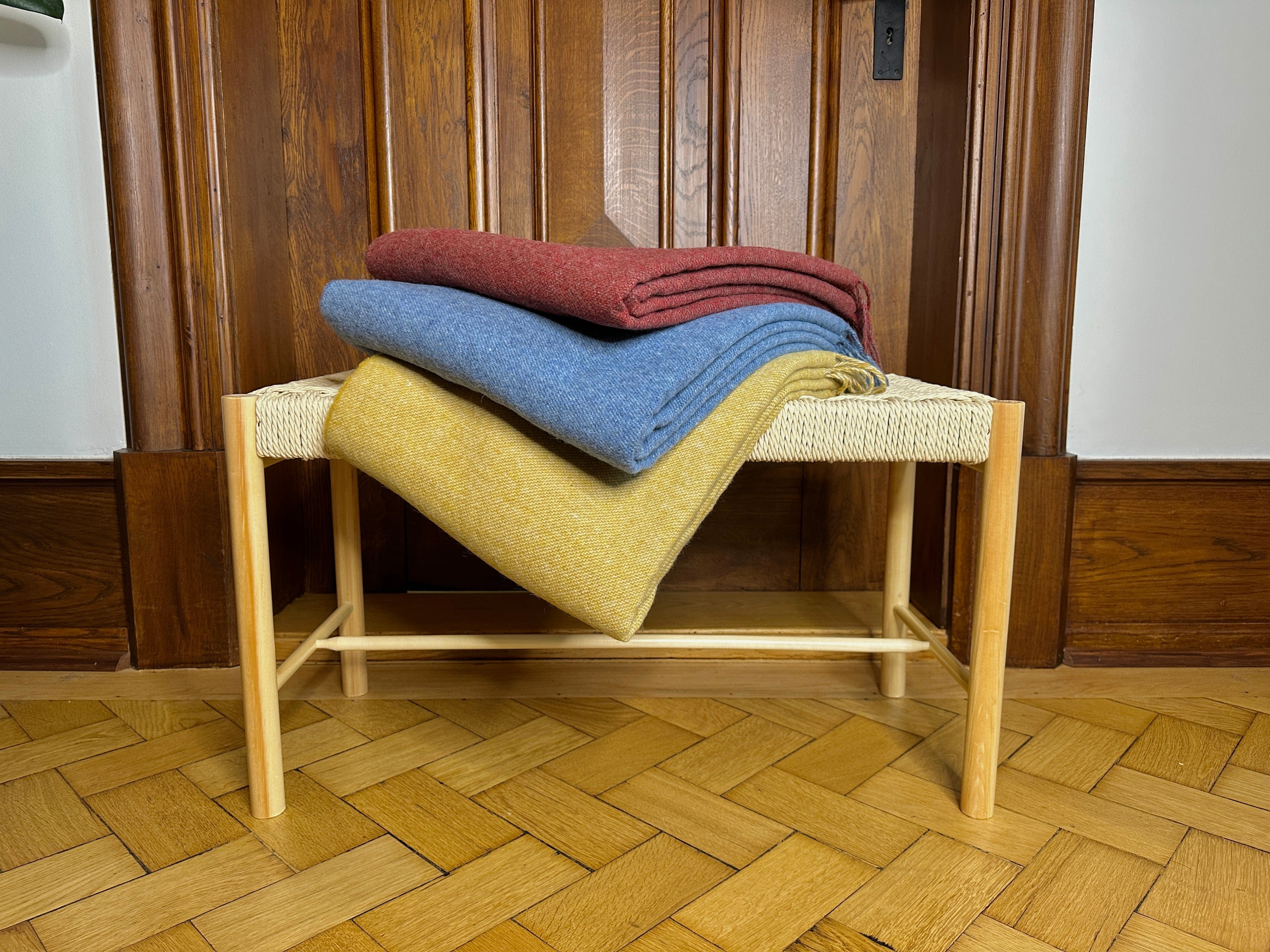 Uldplaid i Merinould - Terracotta (140x200 cm) Uldplaid Uldplaiden