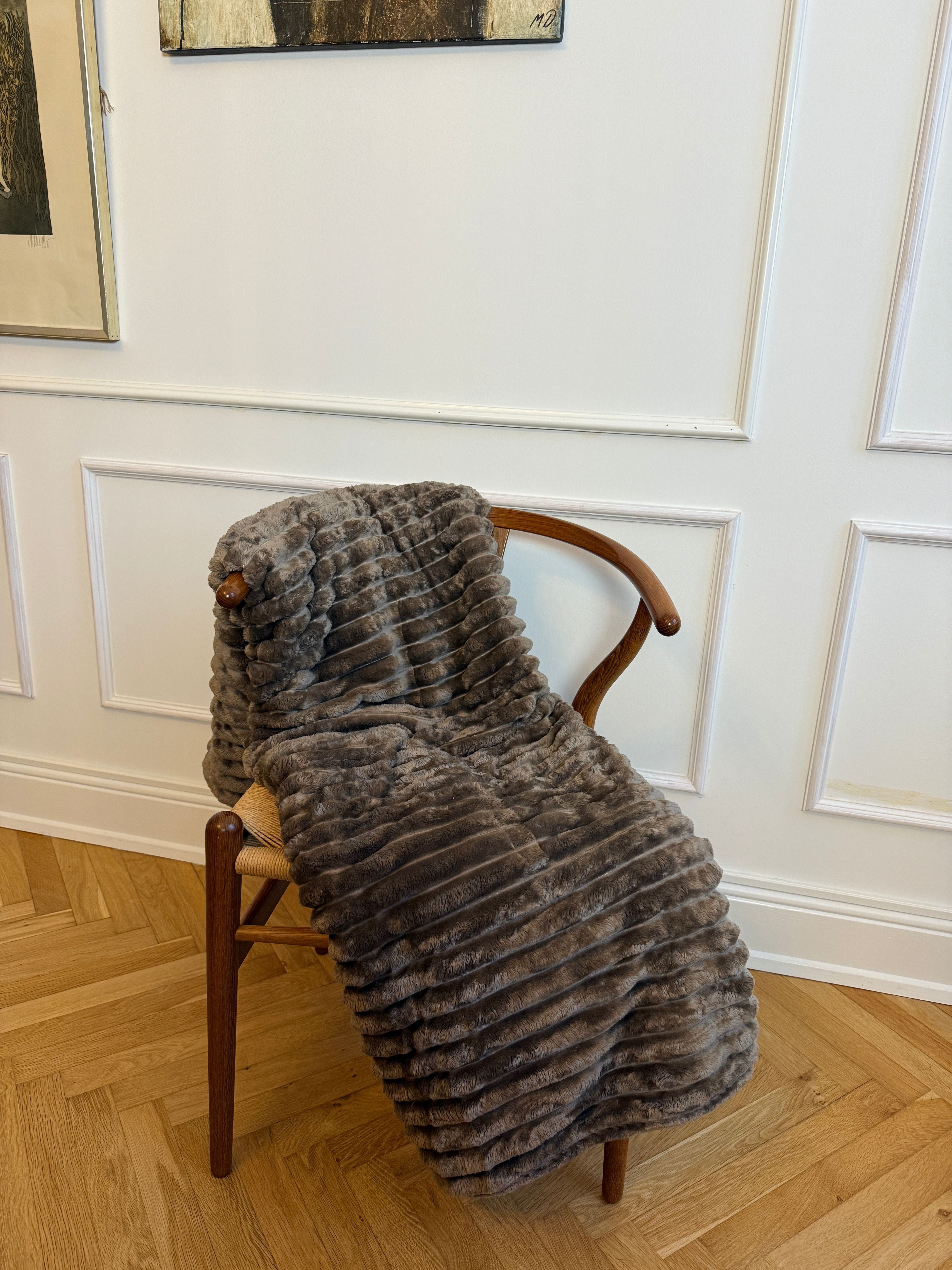 Luxus Fleece plaid i brun (150x200cm) Plaid OtherStuff.dk