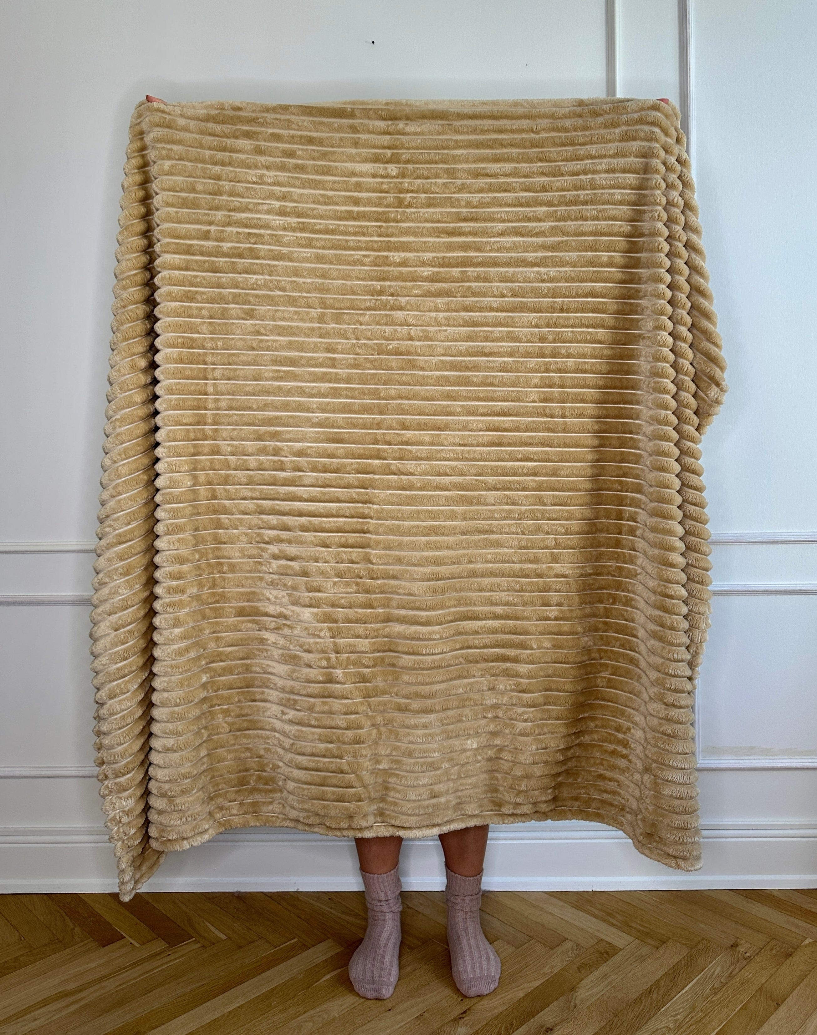 Luxus Fleece plaid i Beige (150x200cm) Plaid otherstuff