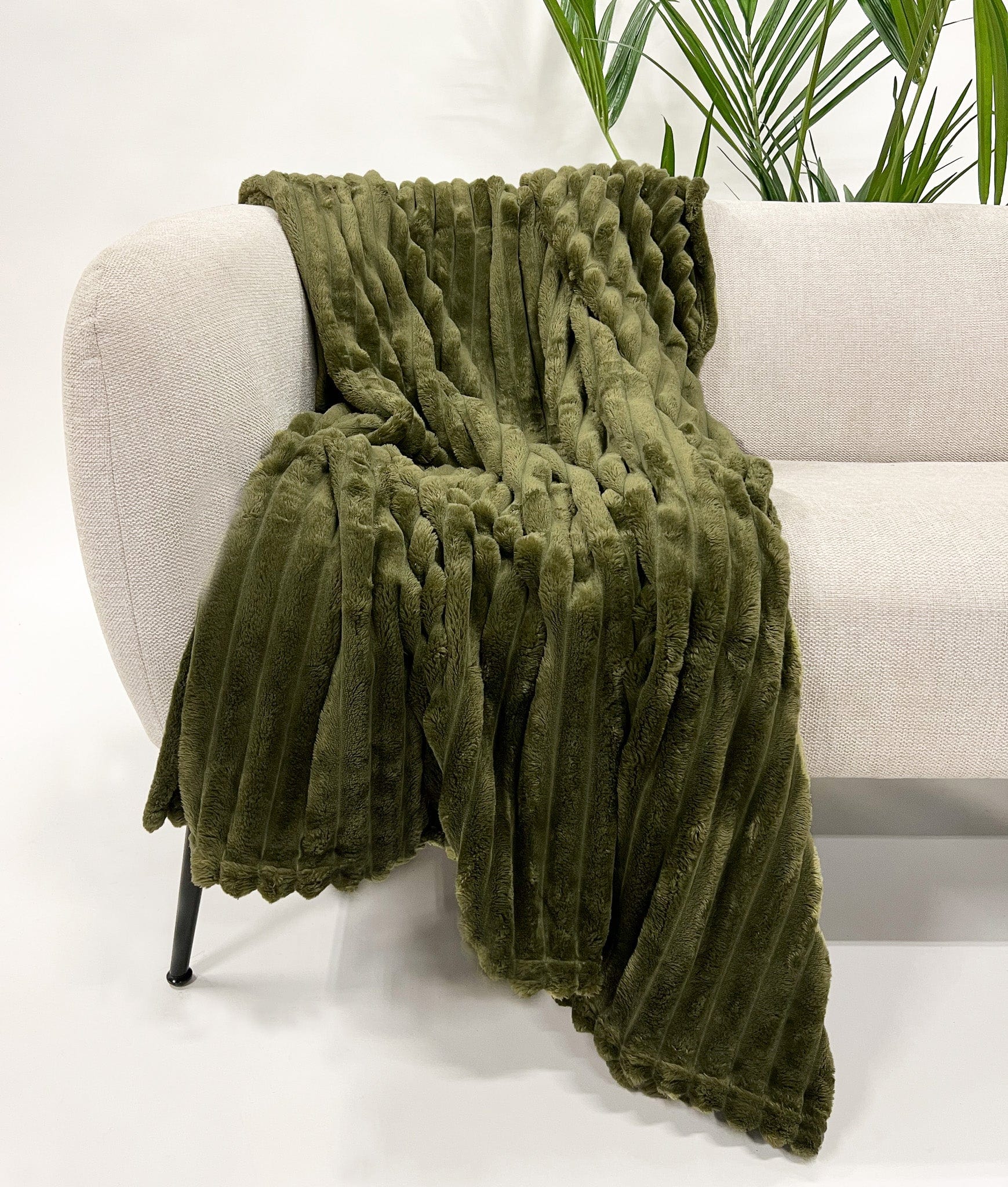 Luxus Fleece plaid i grøn (150x200cm) Plaid Otherstuff