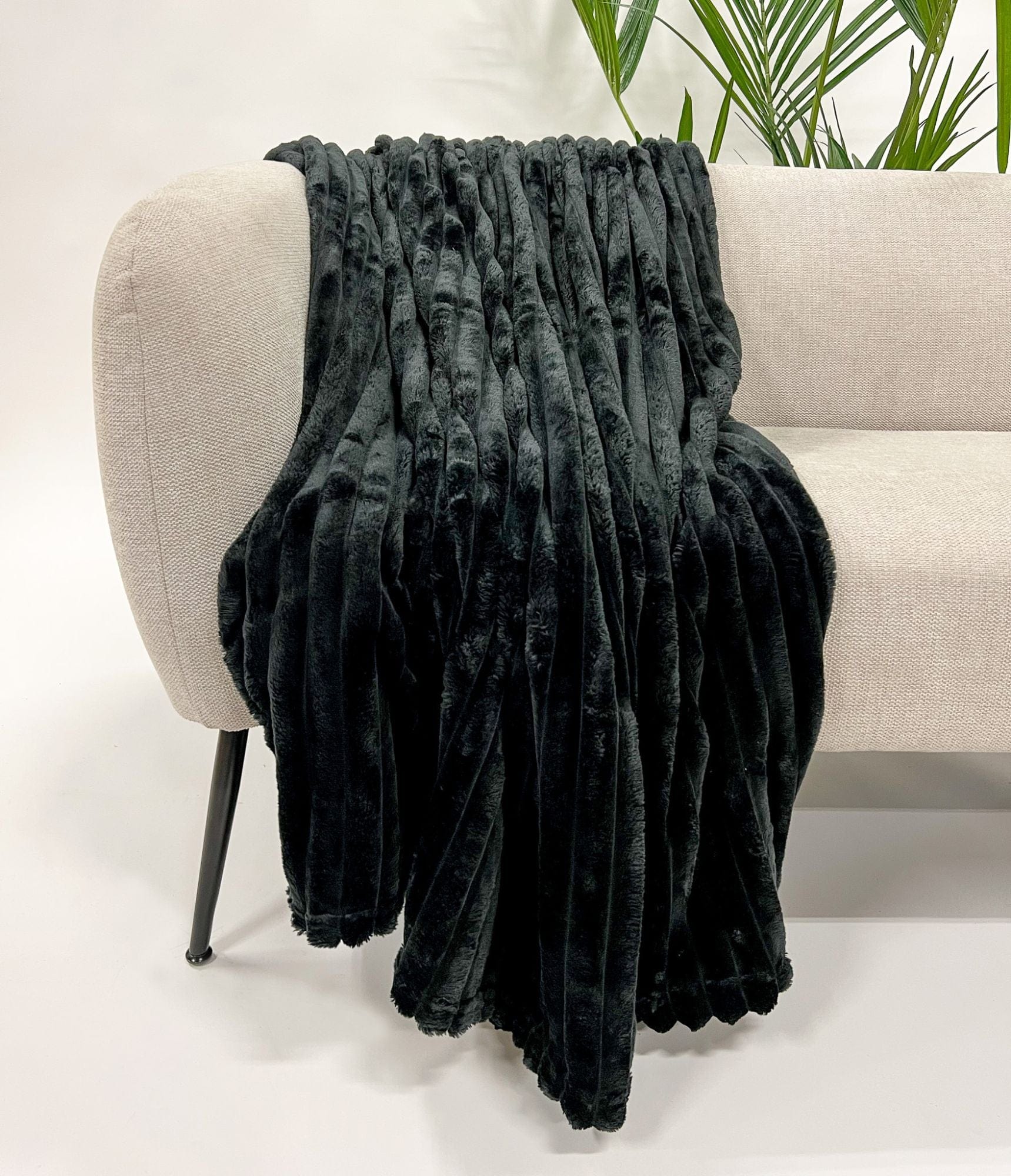 Luxus Fleece plaid i Sort (150x200cm) Plaid Otherstuff