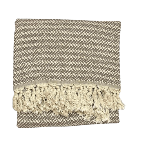 Tyrkisk plaid - Brun m. mønster (130x200 cm) plaid OtherStuff