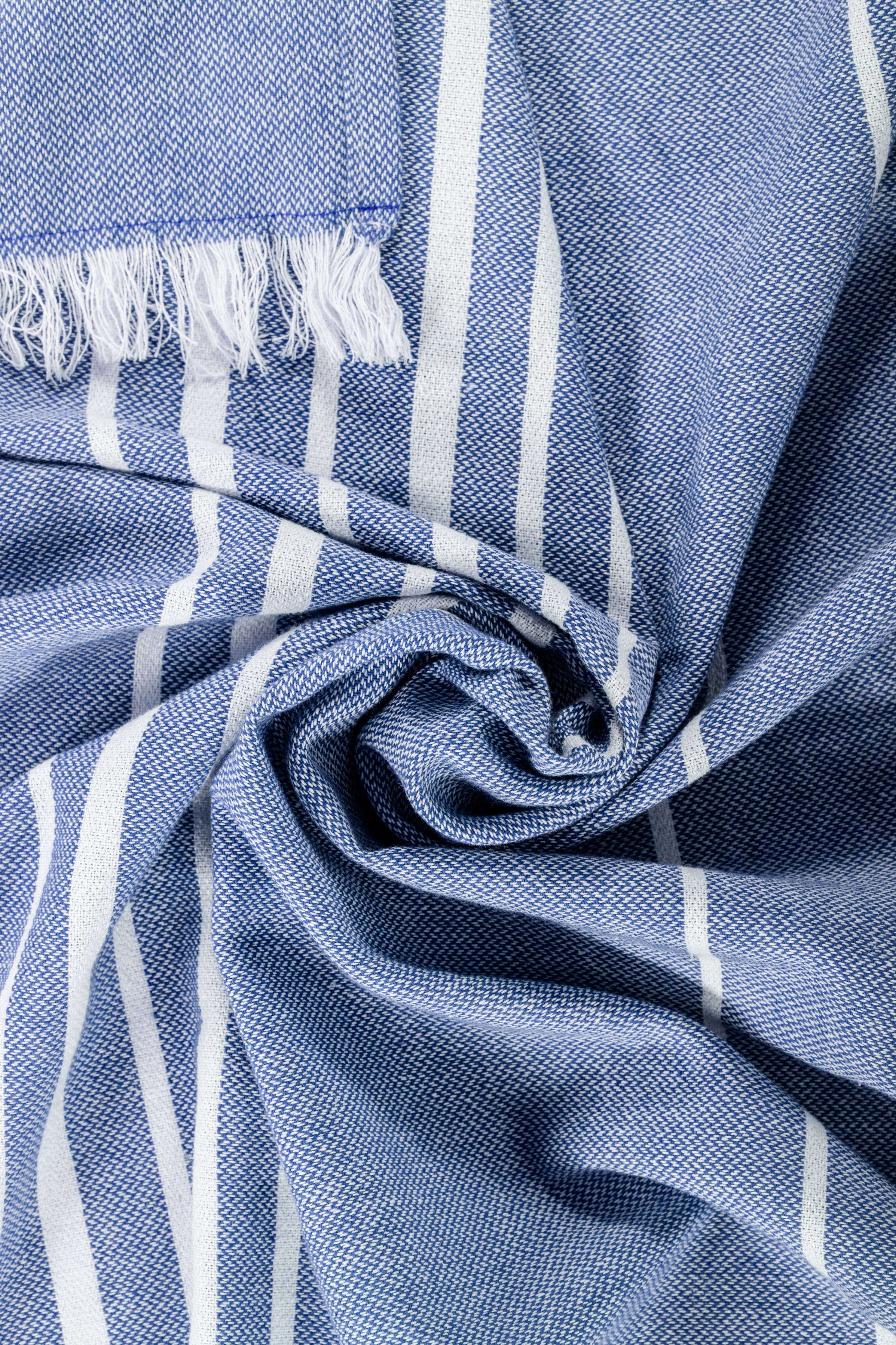 Sommerplaid SOLENE - 150x200 cm: Blå Tiseco