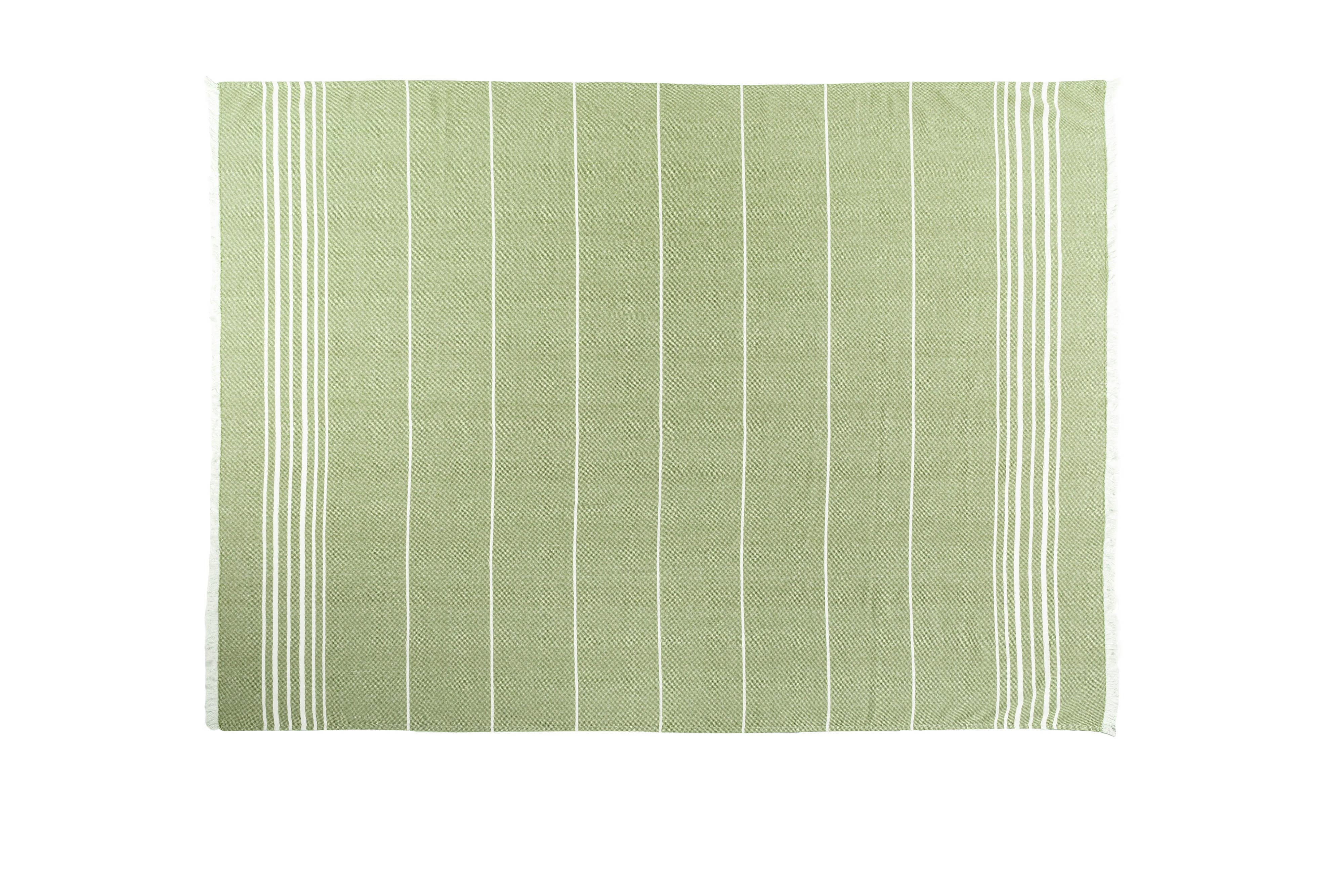 Sommerplaid SOLENE - 150x200 cm: Grøn Tiseco