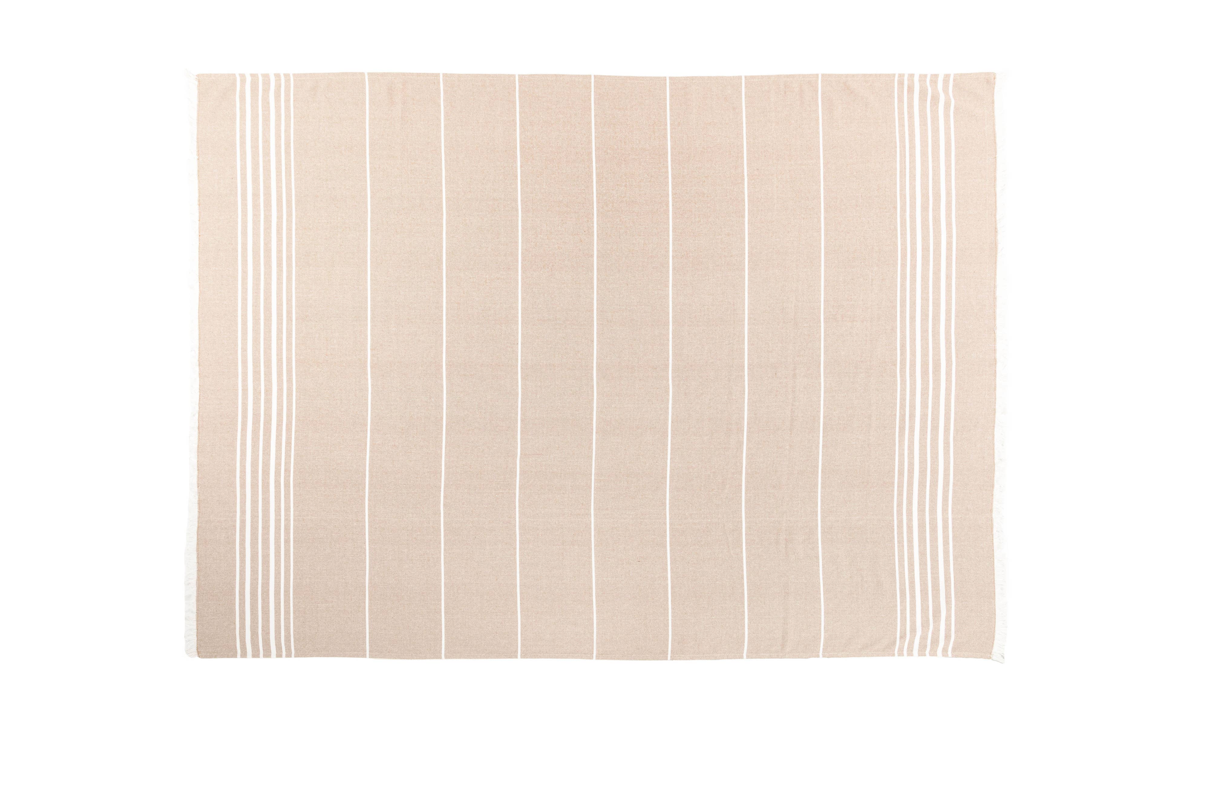 Sommerplaid SOLENE - 150x200 cm: Sand Tiseco