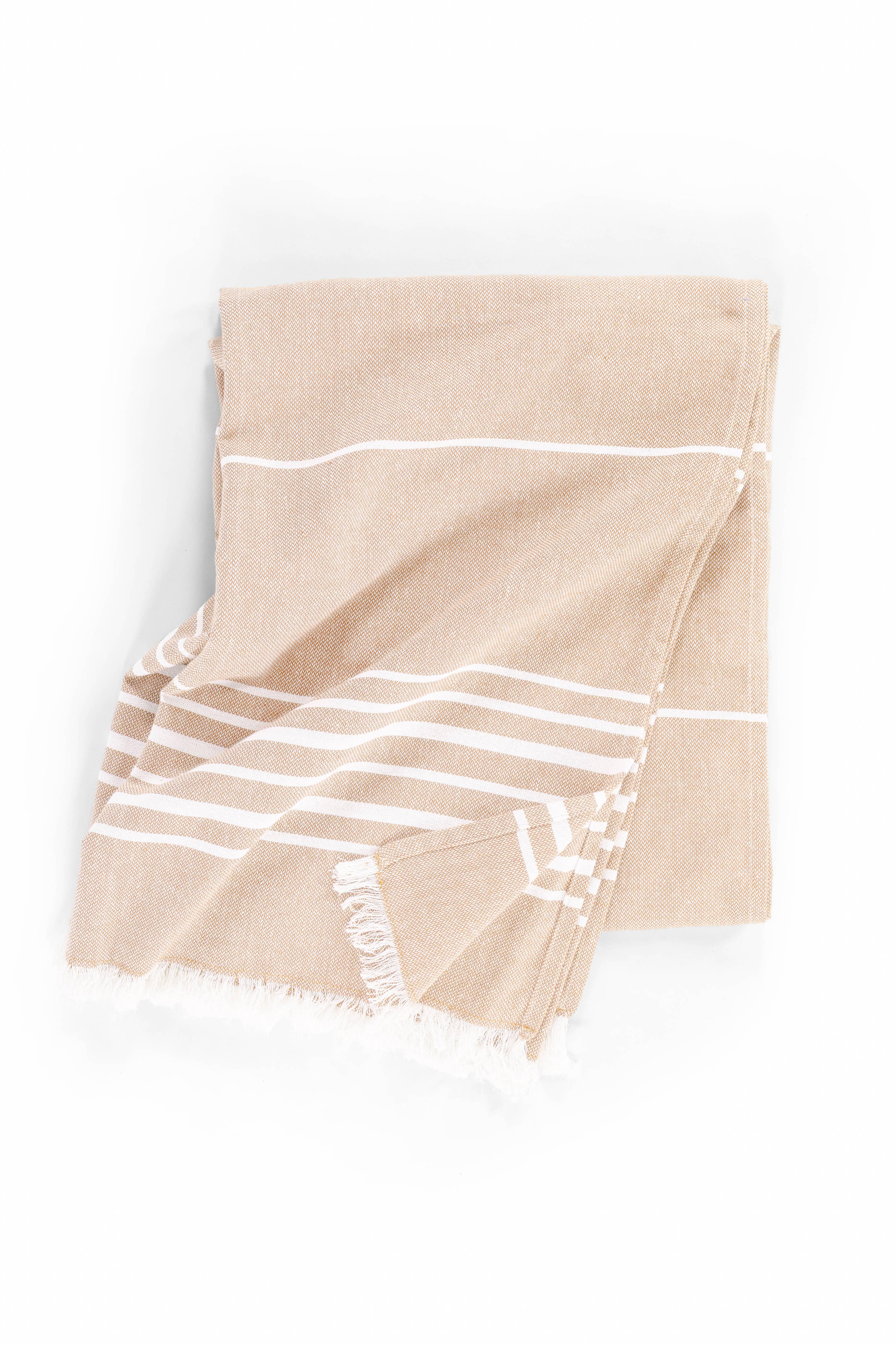 Sommerplaid SOLENE - 150x200 cm: Sand Tiseco