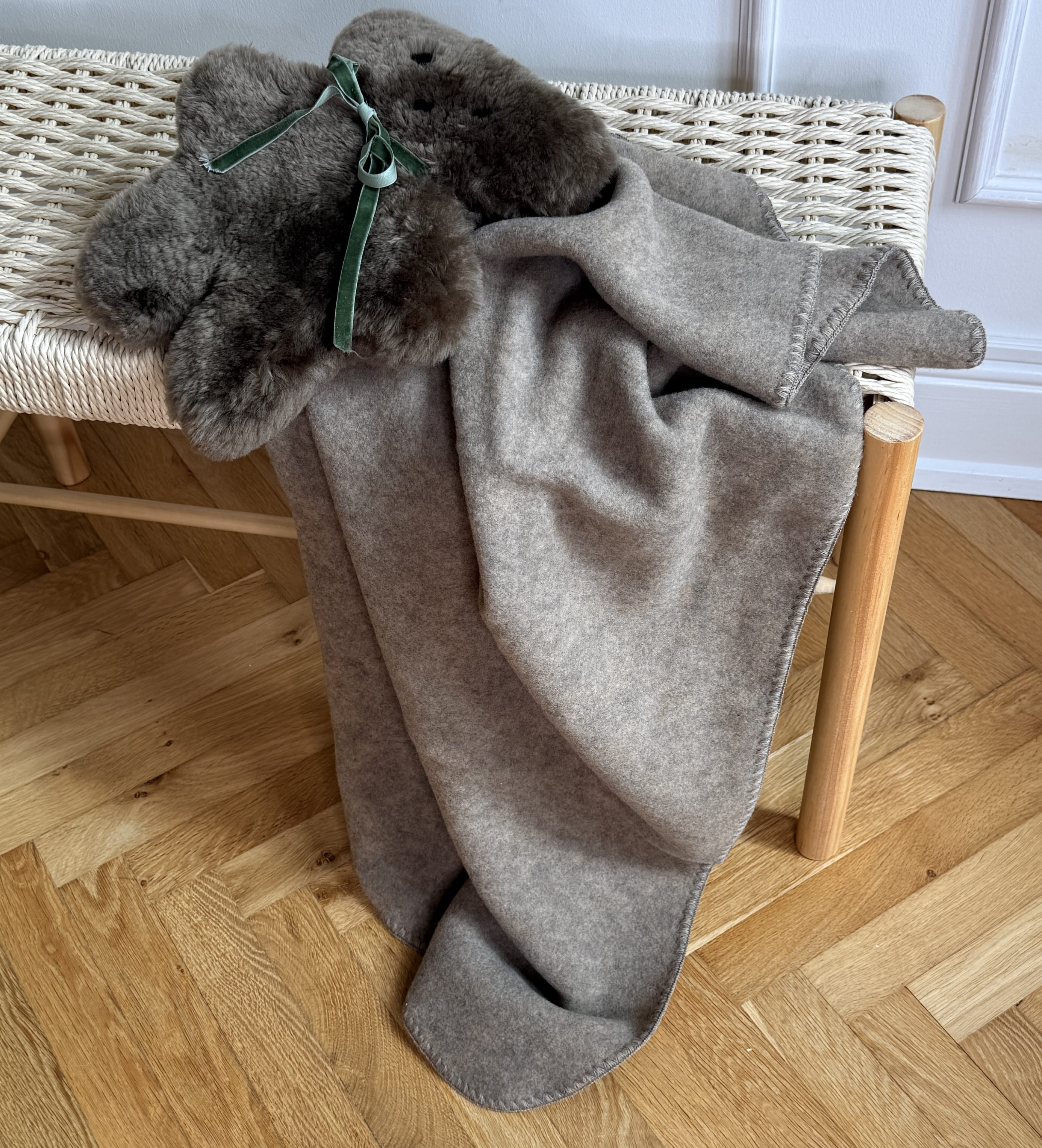 Babyplaid i Merinould  - Natur Uldplaiden.dk