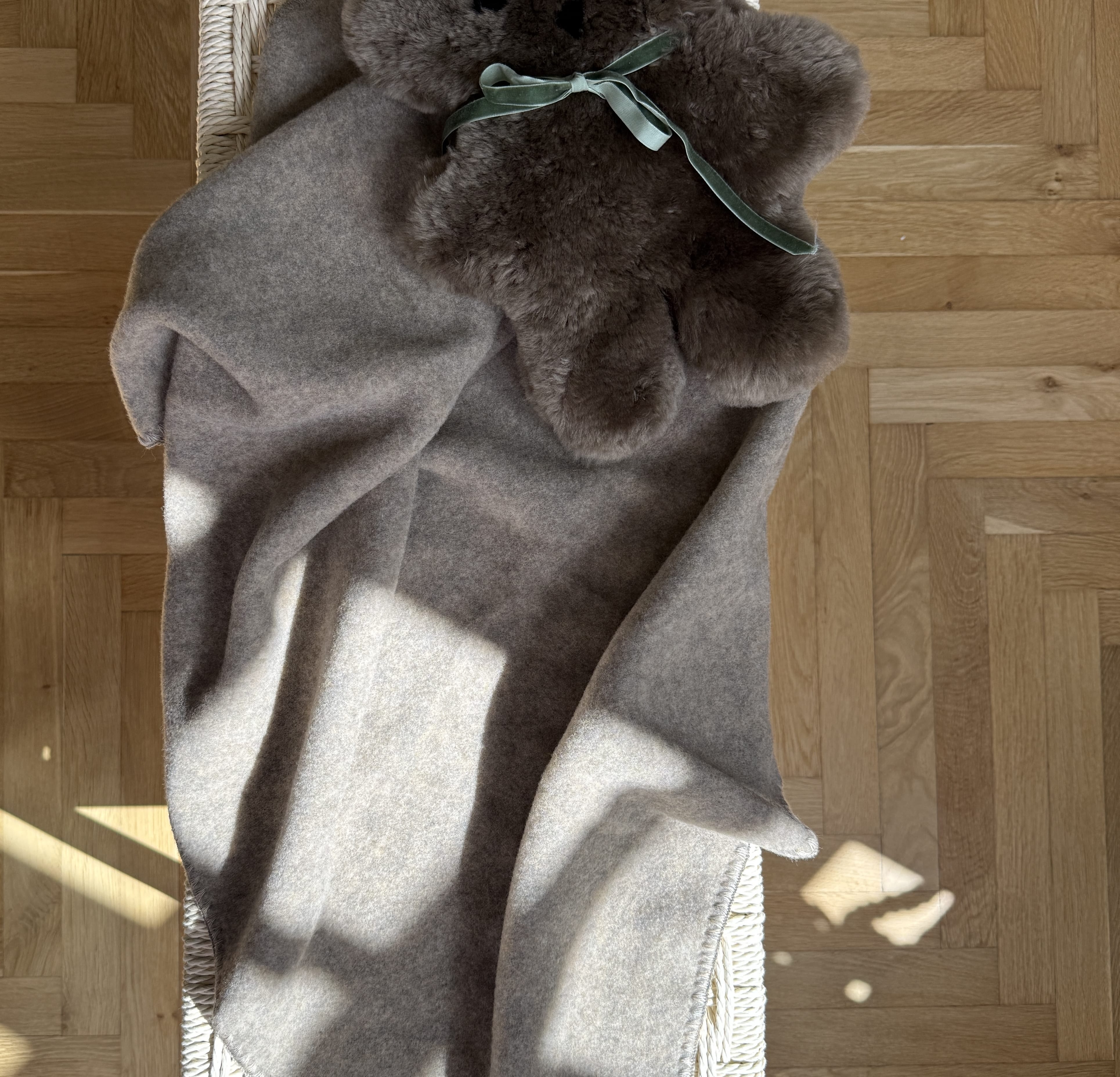 Babyplaid i Merinould  - Natur Uldplaiden.dk