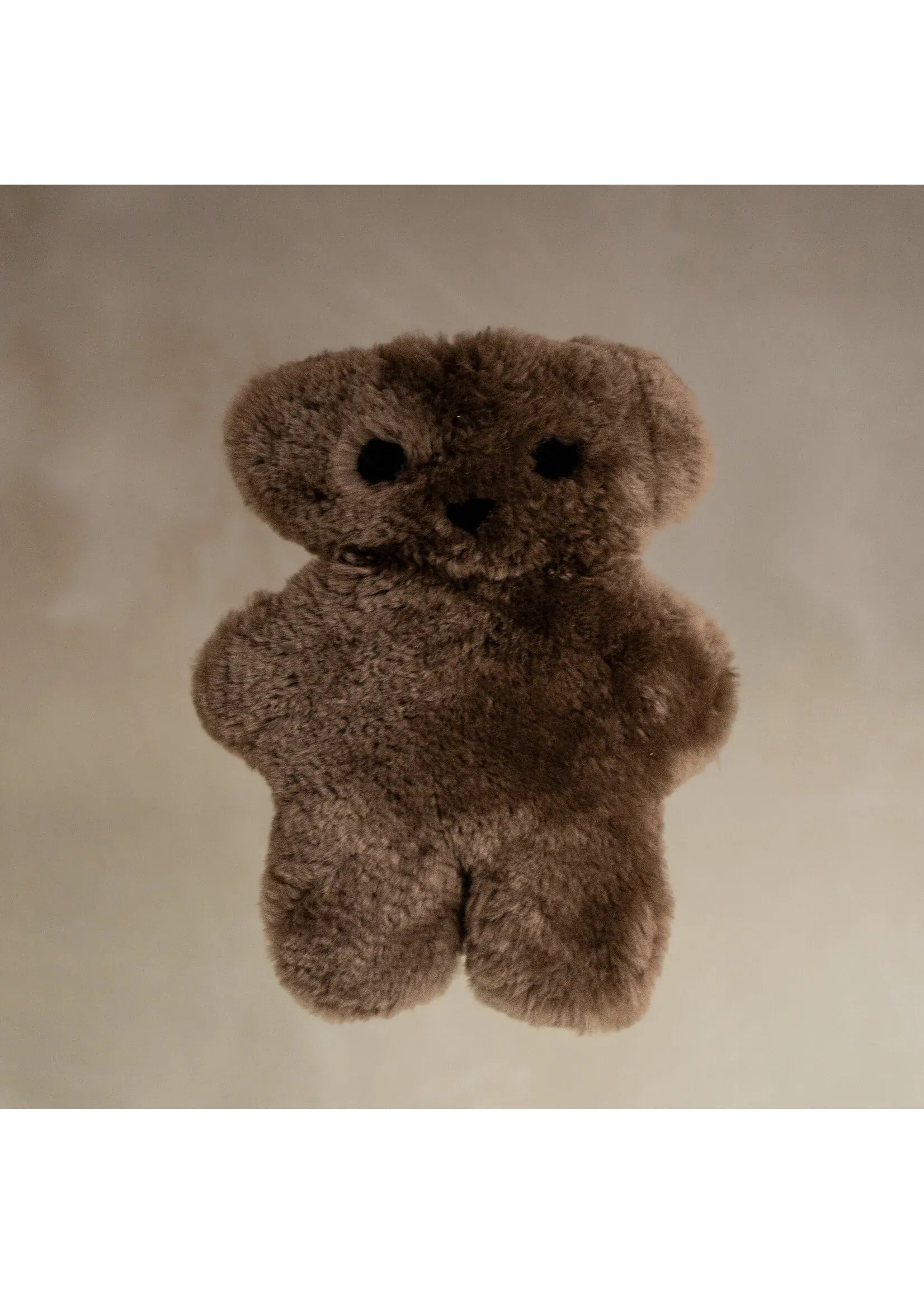 Bamse merino lammeskind - Brun Uldplaiden.dk