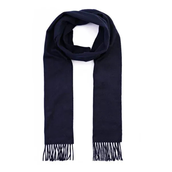 Halstørklæder i 100% irsk cashmere - Navy blå Uldplaiden.dk