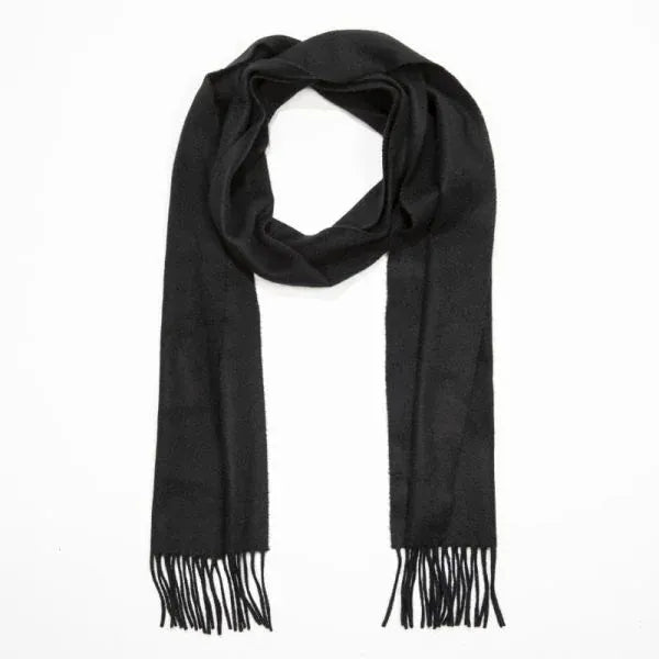 Halstørklæder i 100% irsk cashmere - Sort Uldplaiden.dk