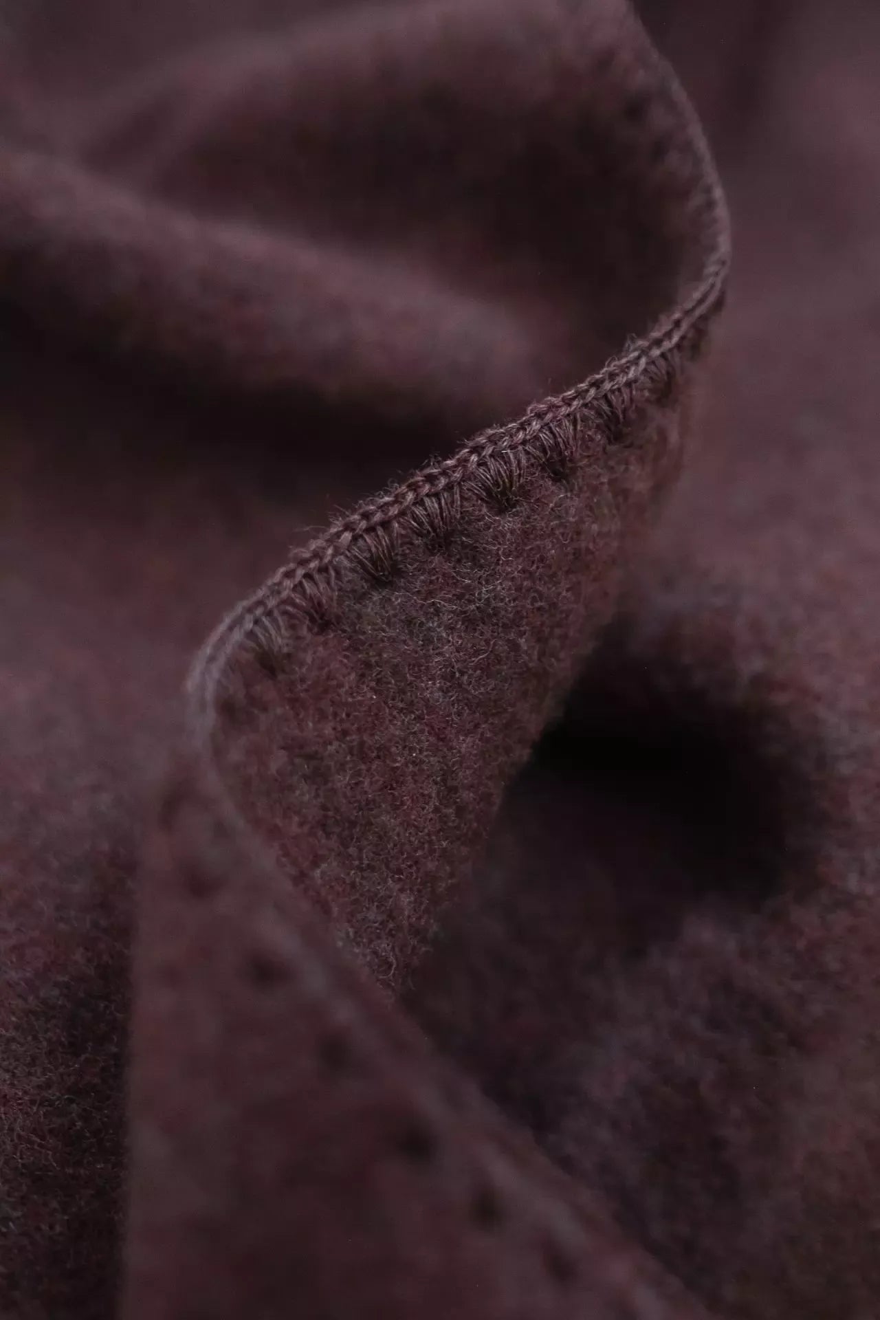 Øko uldplaid i merinould - Brun Uldplaiden.dk