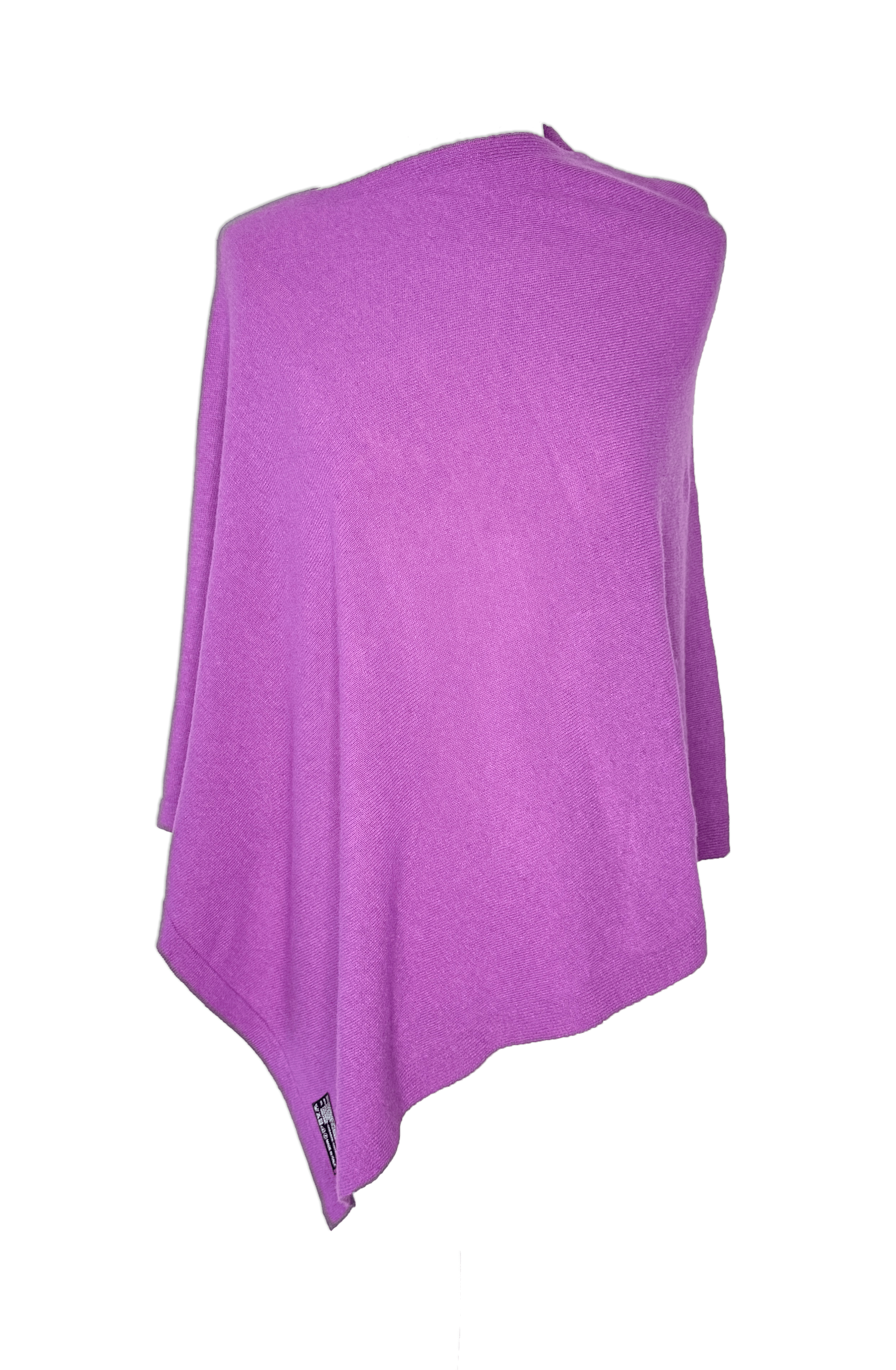 Poncho i 5% cashmere - Lilla Uldplaiden.dk