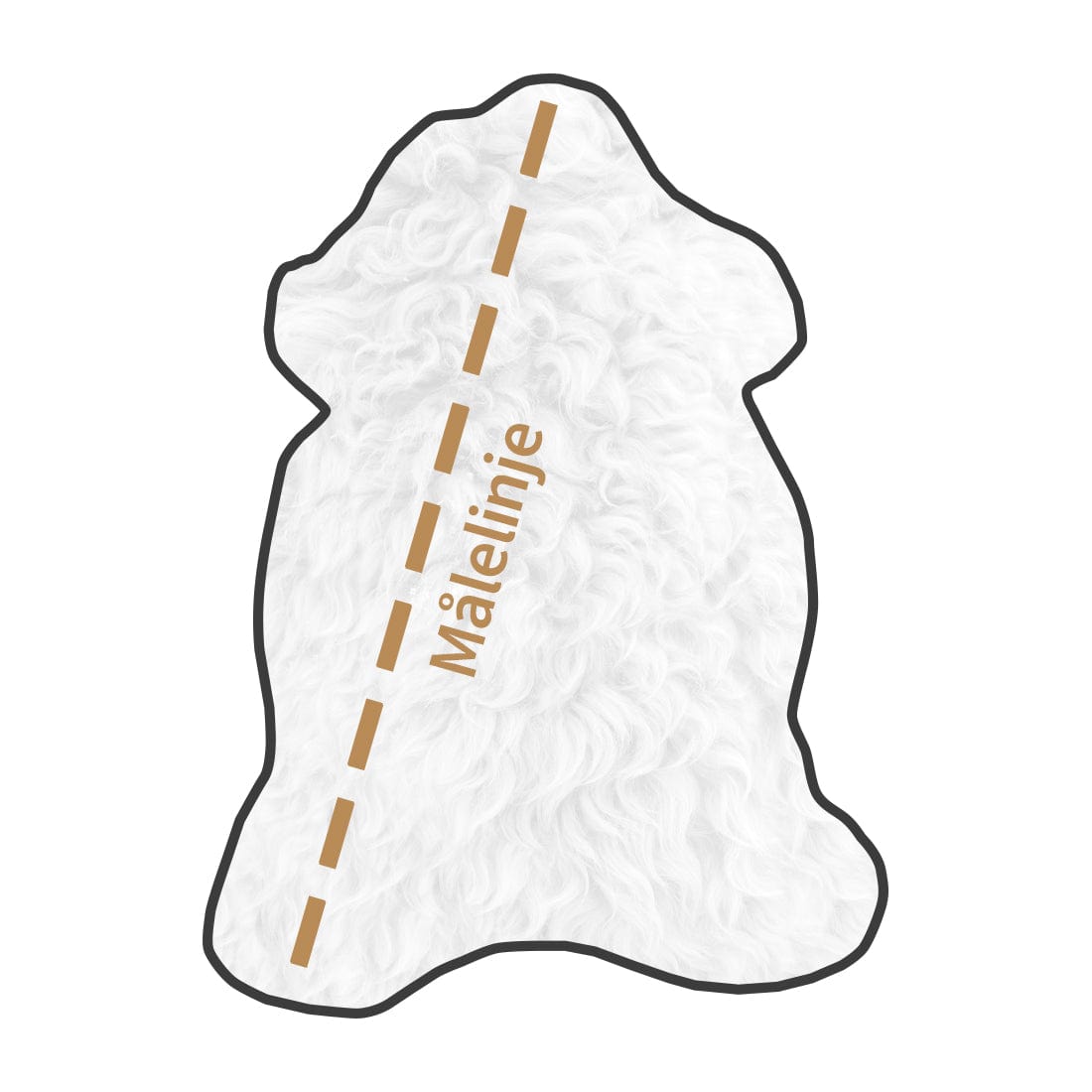 Islandsk Lammeskind - Gingerbrun (Large) Lammeskind Uldplaiden