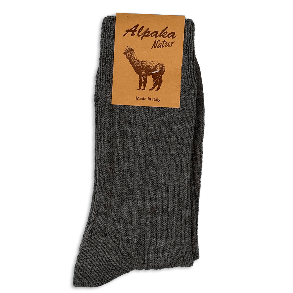 Sokker i alpaca uld - Grå melange (str. 35/38 - 43/46) Strømper Uldplaiden